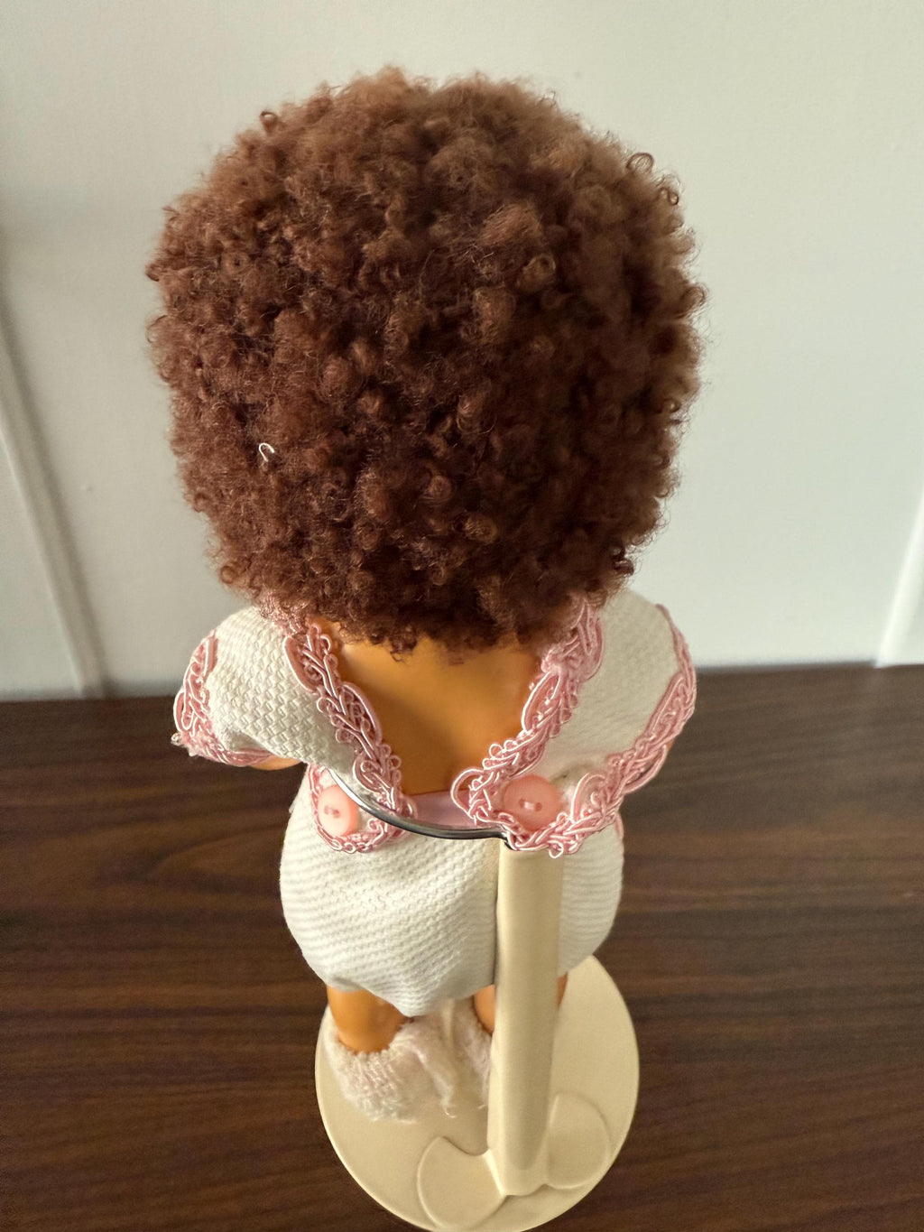Vintage American Character Tiny Tears Doll Caracul Wig with Original Clothes and Bracelet