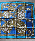 Stylish Vintage Designer "Givenchy" Block Freres 100% Silk Paisely Scarf 27" x 27"