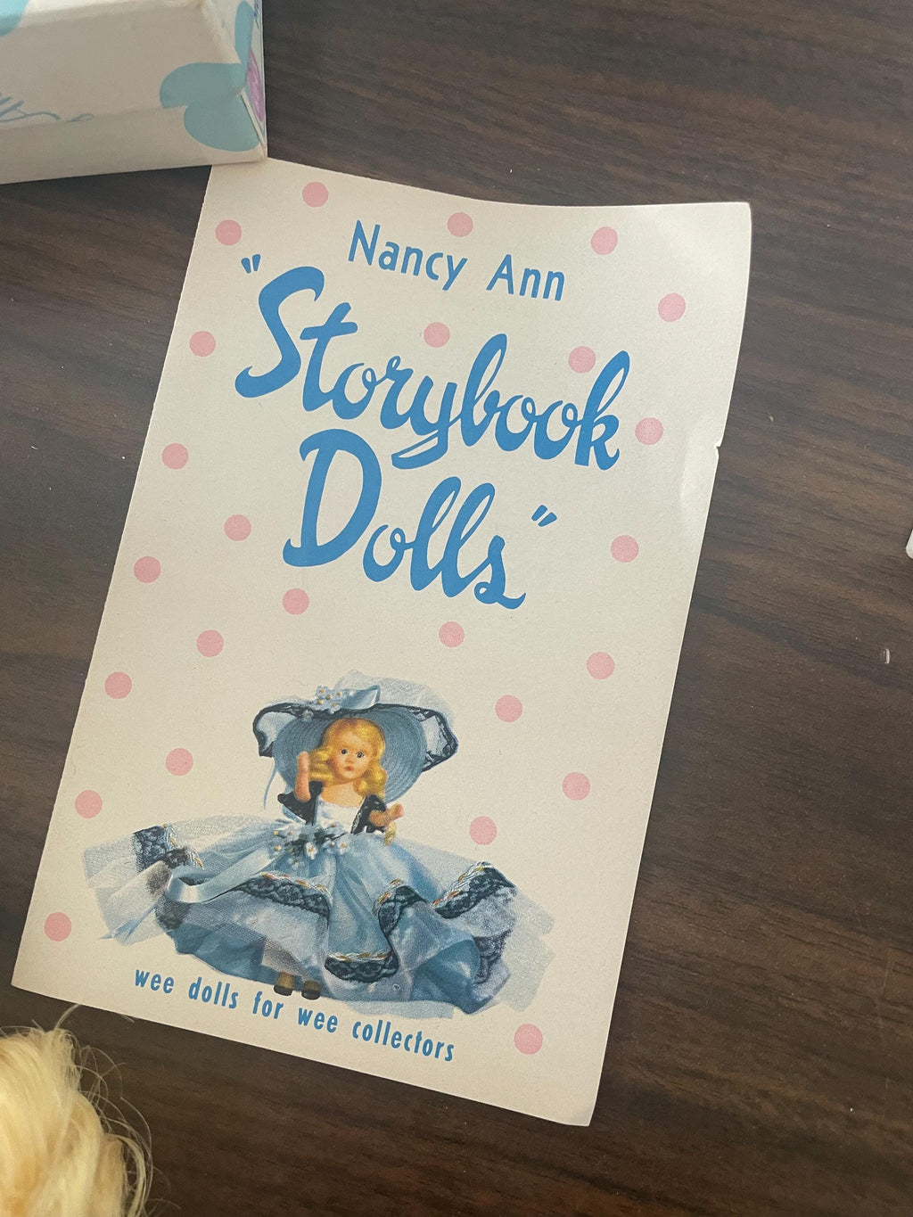 Rare Vintage 1953 Nancy Ann Storybook 608 MUFFIE Strung Doll No Eyebrows With 2 Outfits and Accessories