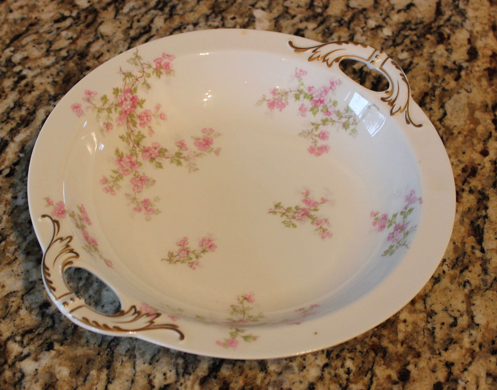 Antique Haviland Limoges Double Handle Serving Bowl