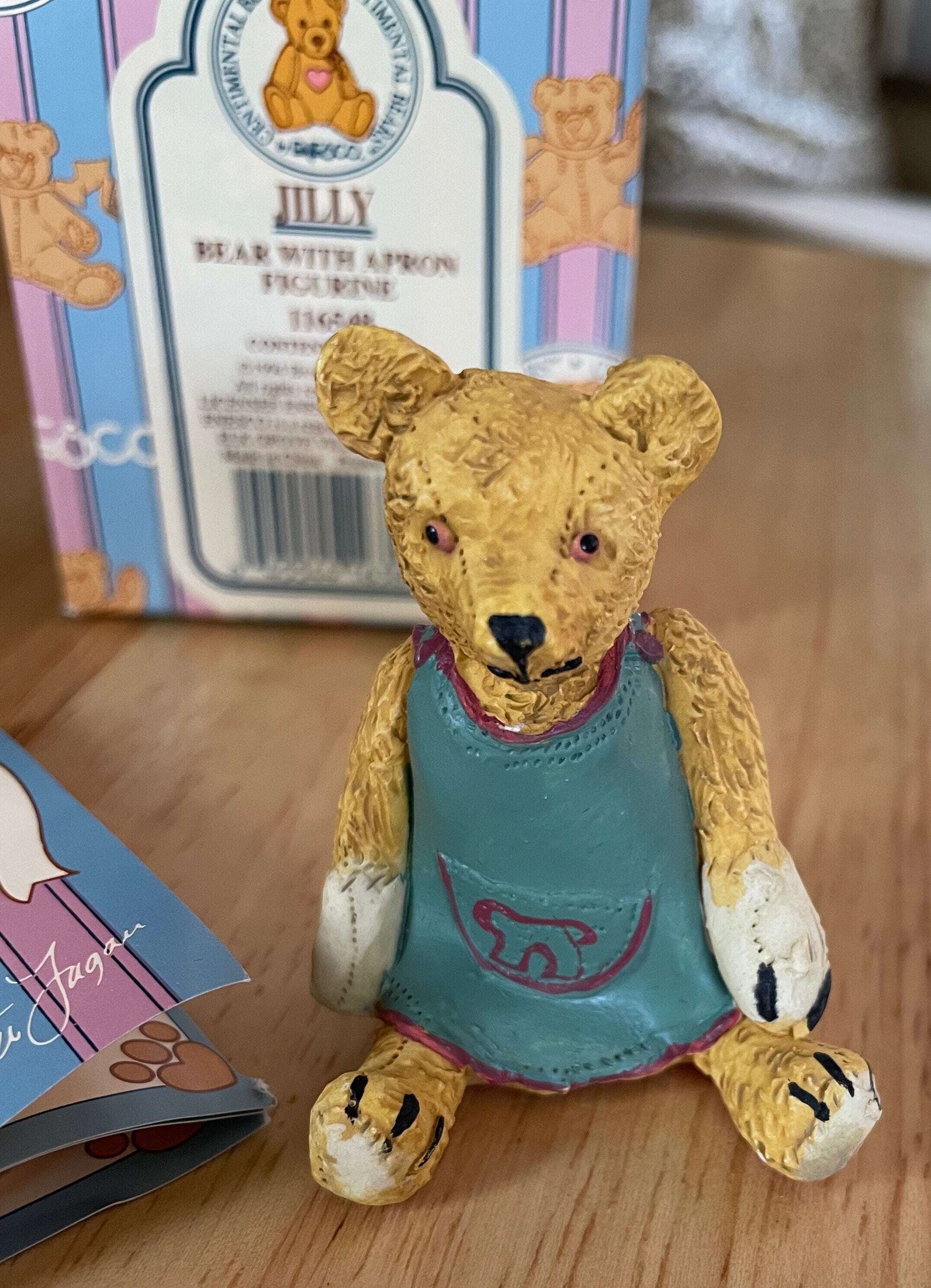 Enesco Centimental Bear "Jilly Bear"with Apron Figurine #116548