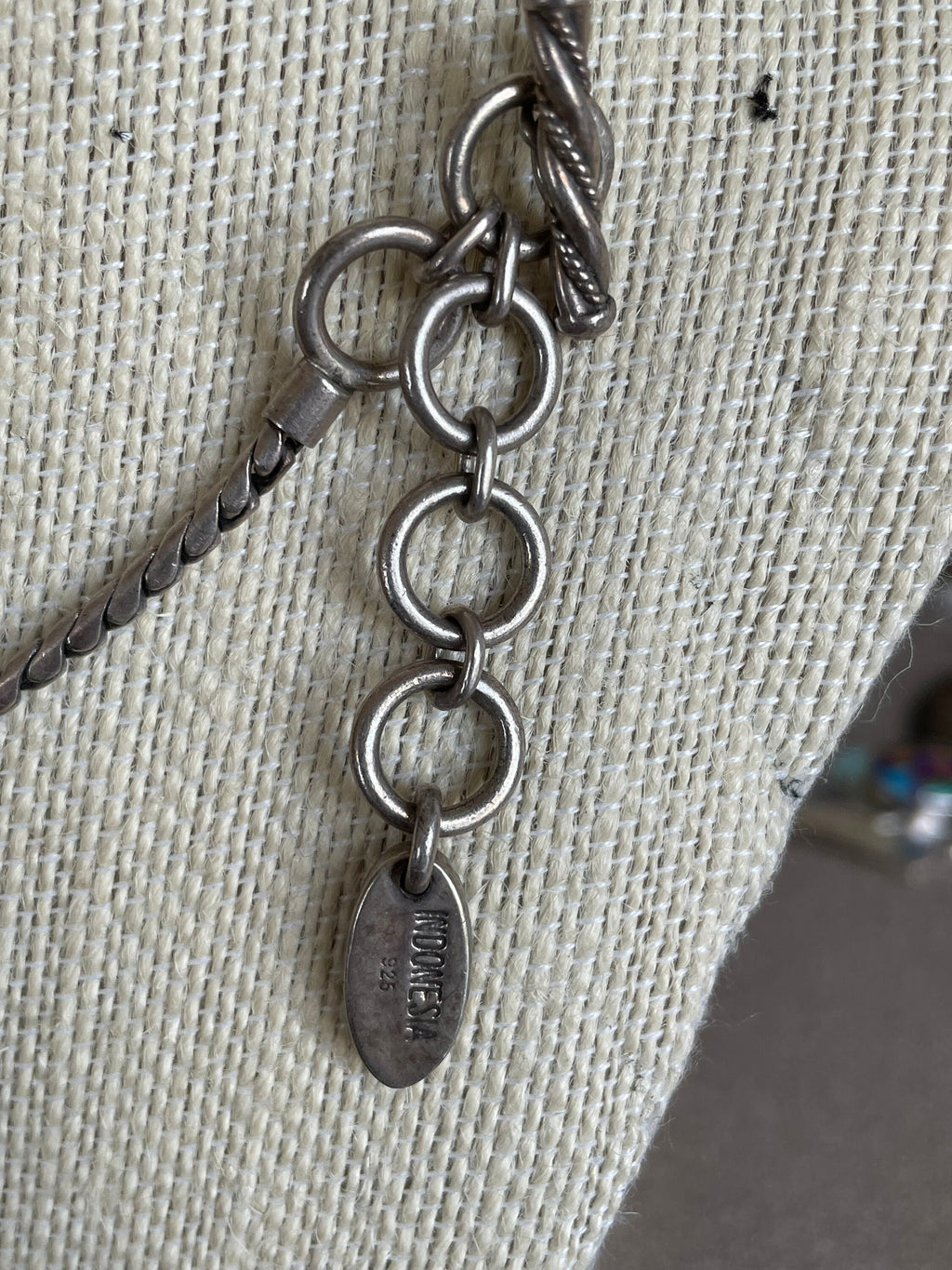 Vintage Heavy Sterling Silver Signed Lois Hill Fine Jewelry Necklace with Pendant