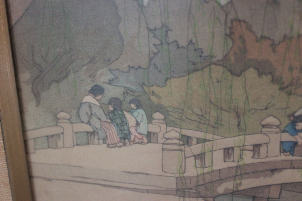 Rare Find Yoshida, Hiroshi (1876-1950) Maruyama Park in Kyoto Picture Japanese Artwork