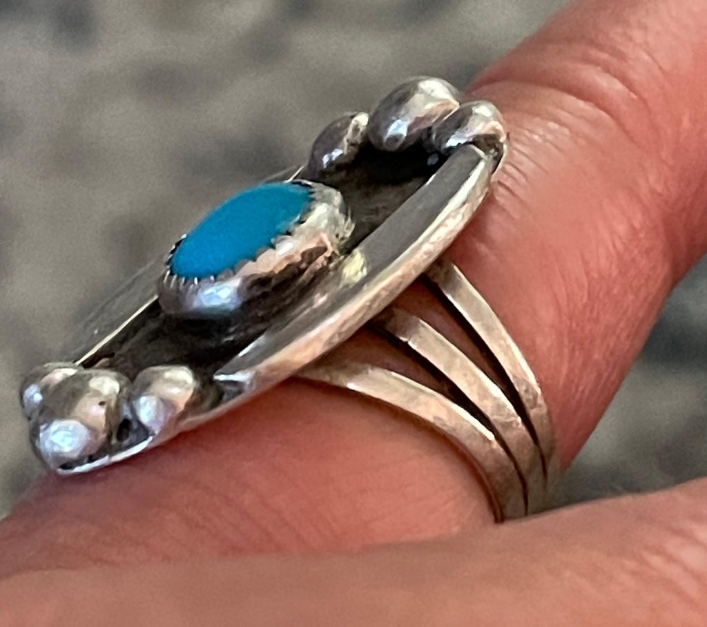 Beautiful Native American Turquoise Ring Size 5
