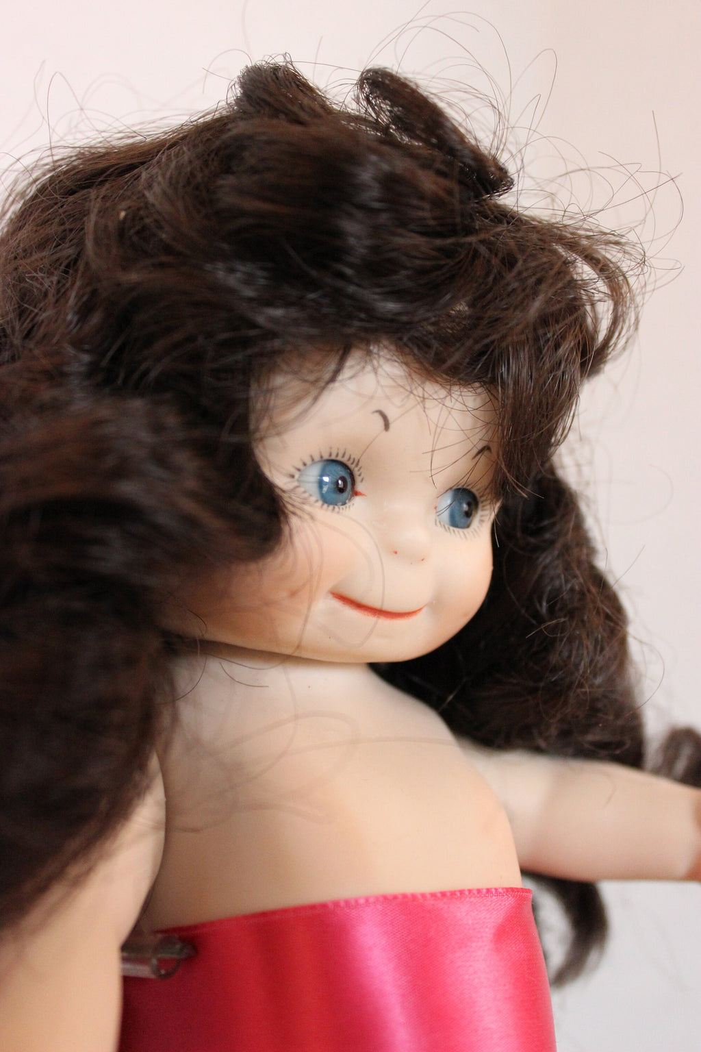 Artist Designed Cute 11" Porcelain "BEC" Reproduction Google Eye Doll Named Pixie