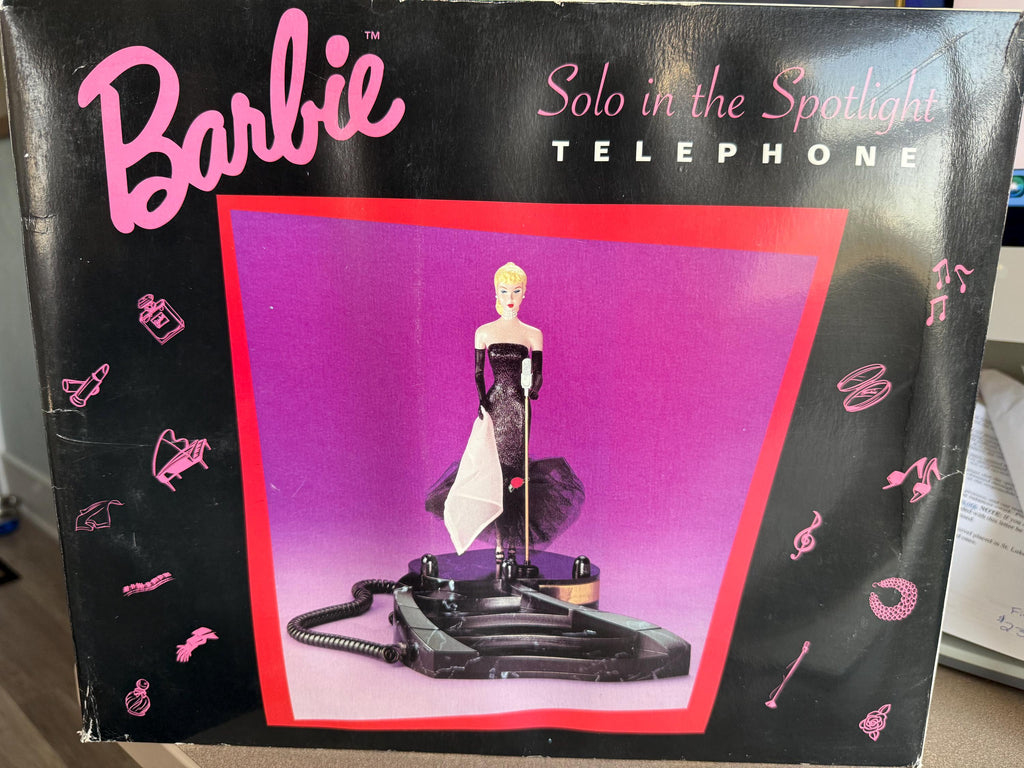 Vintage 1995 Barbie Solo In the Spotlight Telephone Collectible in the Original Box