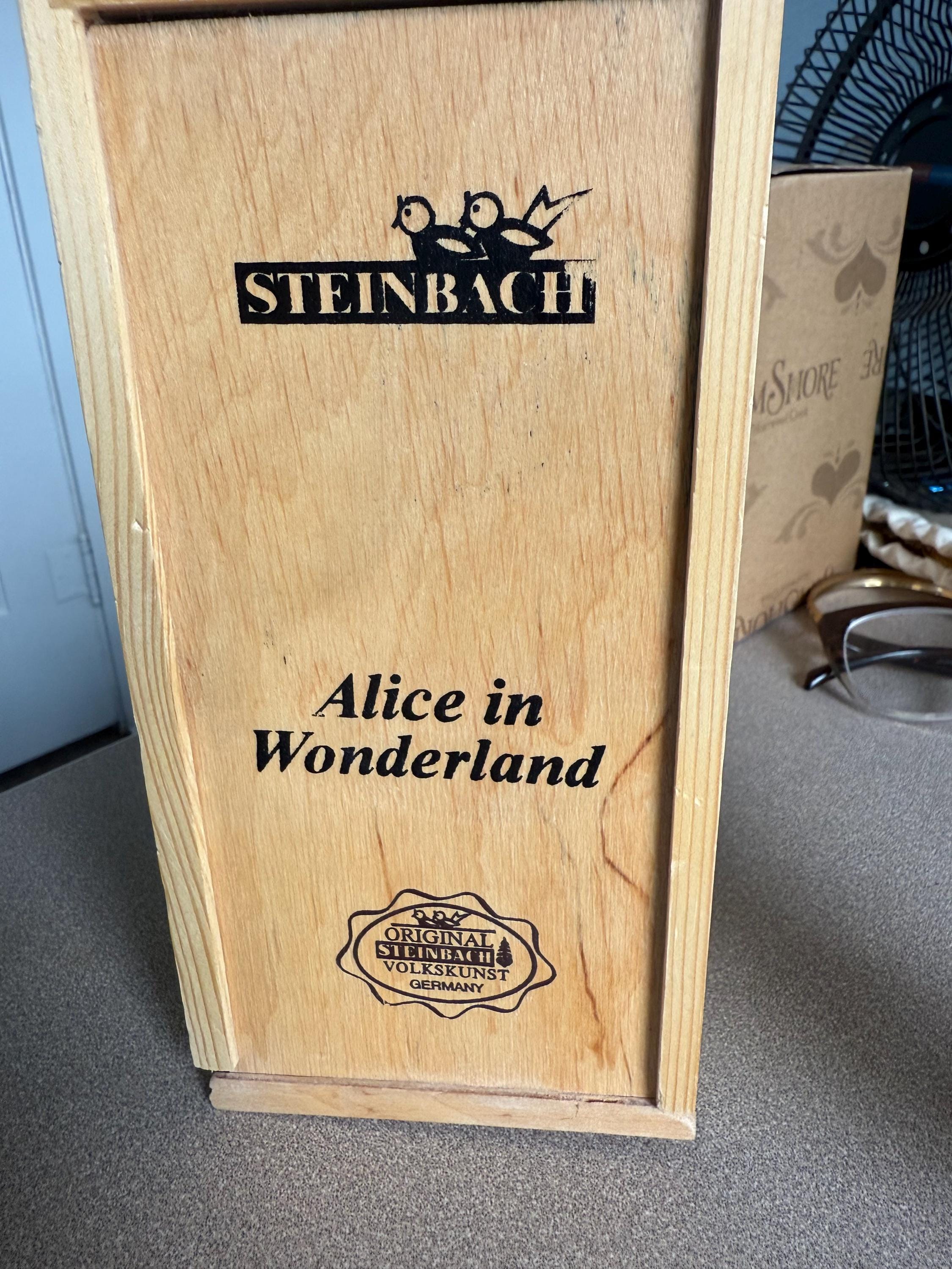 RARE Limited ED Vintage 5 1/2 inch Steinbach Miniature Nutcracker Alice in Wonderland "Drink Me"  Made in Germany MIB