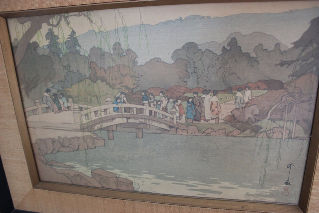 Rare Find Yoshida, Hiroshi (1876-1950) Maruyama Park in Kyoto Picture Japanese Artwork