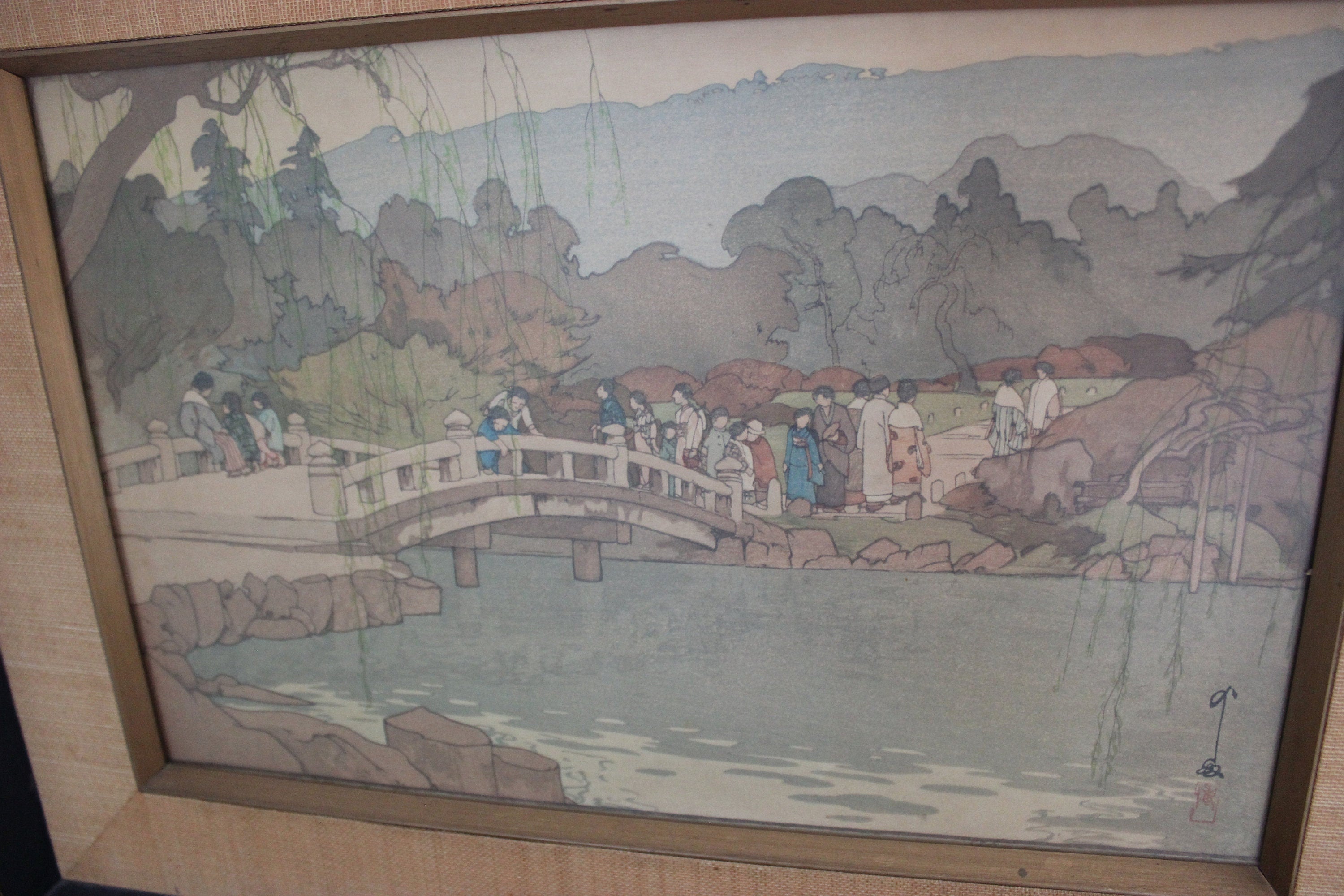 Rare Find Yoshida, Hiroshi (1876-1950) Maruyama Park in Kyoto Picture Japanese Artwork