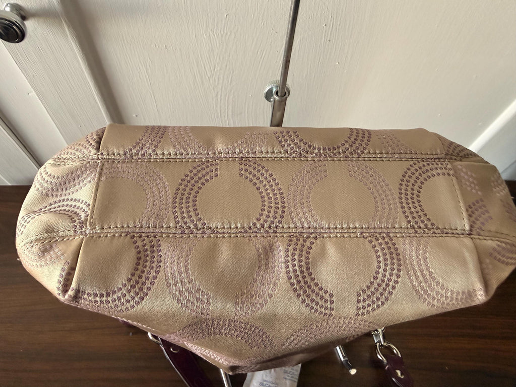 Vintage Coach Ashley Dotted F1260-20088 Purse in Purple