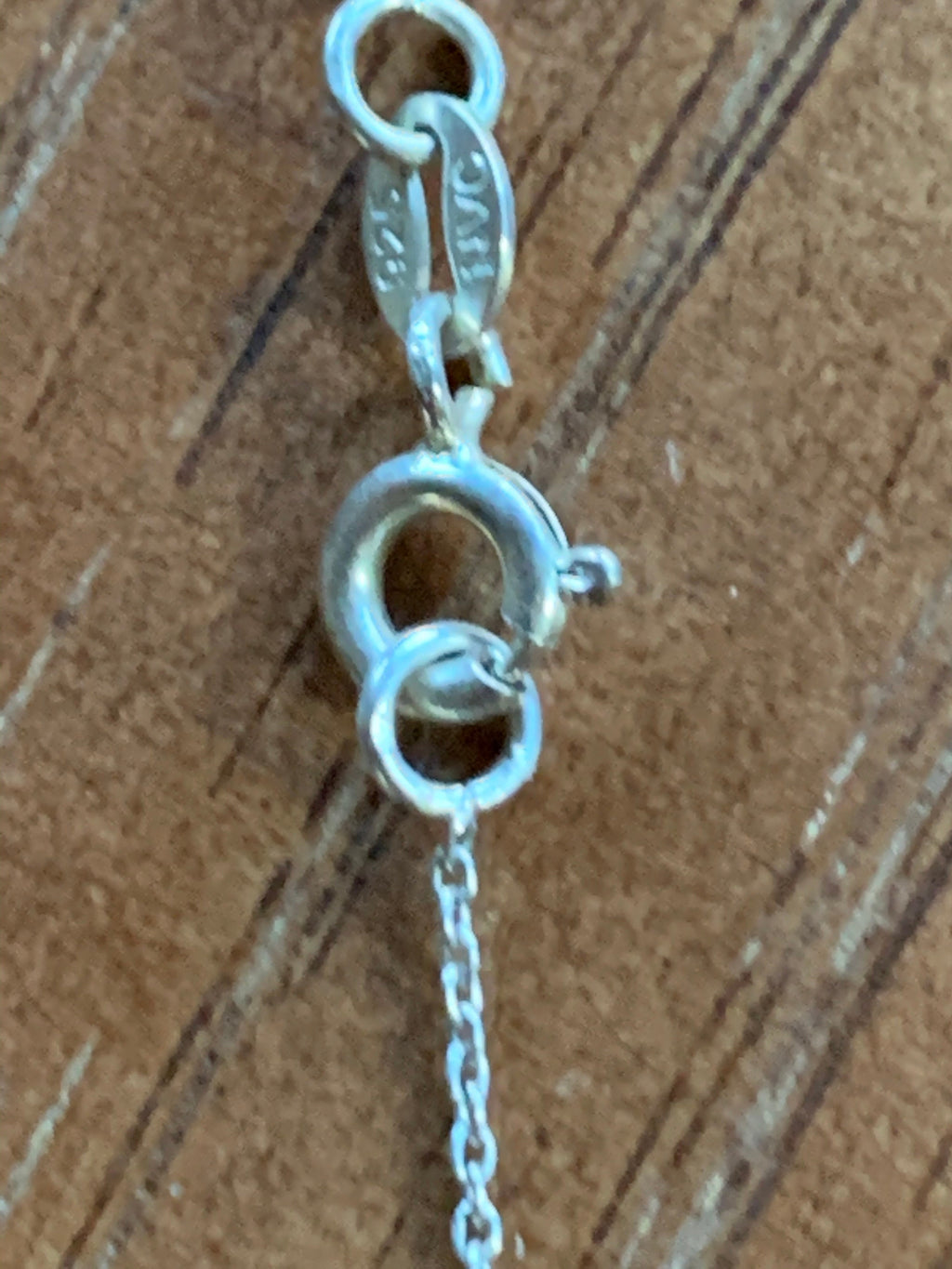 Beautiful Sterling Silver Lilly Necklace with Cubic Stones