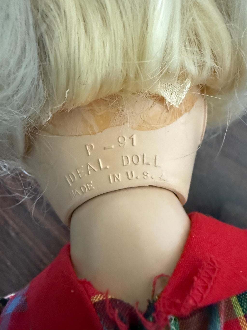 Estate Find Beautiful Vintage Ideal Toni P-91 15" Blonde Original Dress