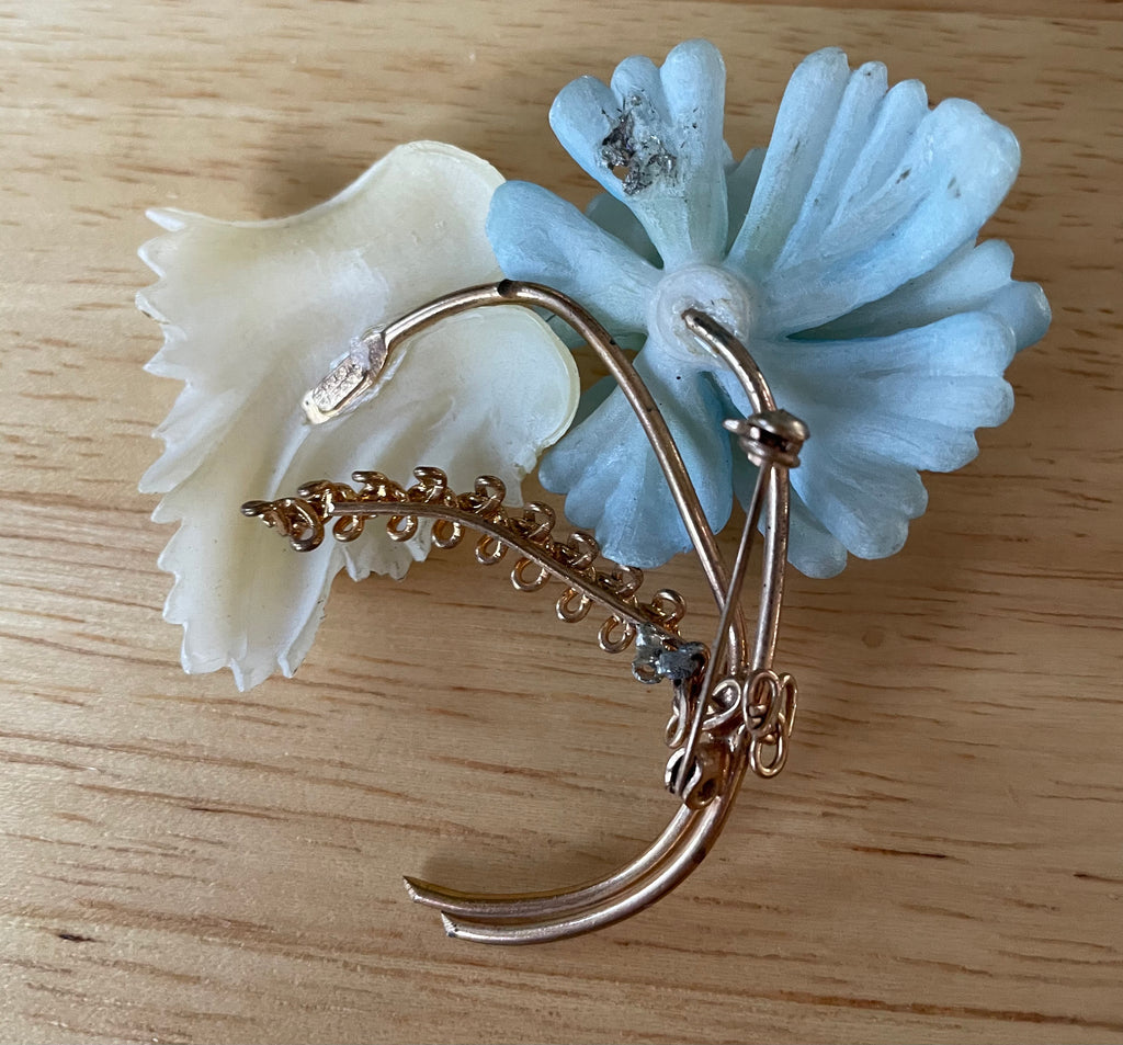 Beautiful Floral Brooch Pin Made in Austria