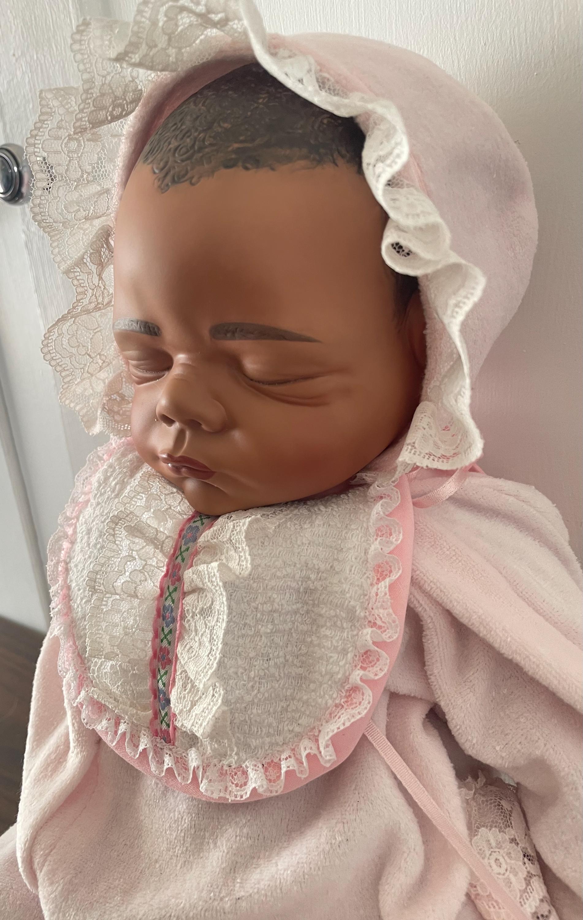 Vintage Ashton Drake Galleries Black Baby Doll Limited Edition Made By Joyce Wolf Hard to Find