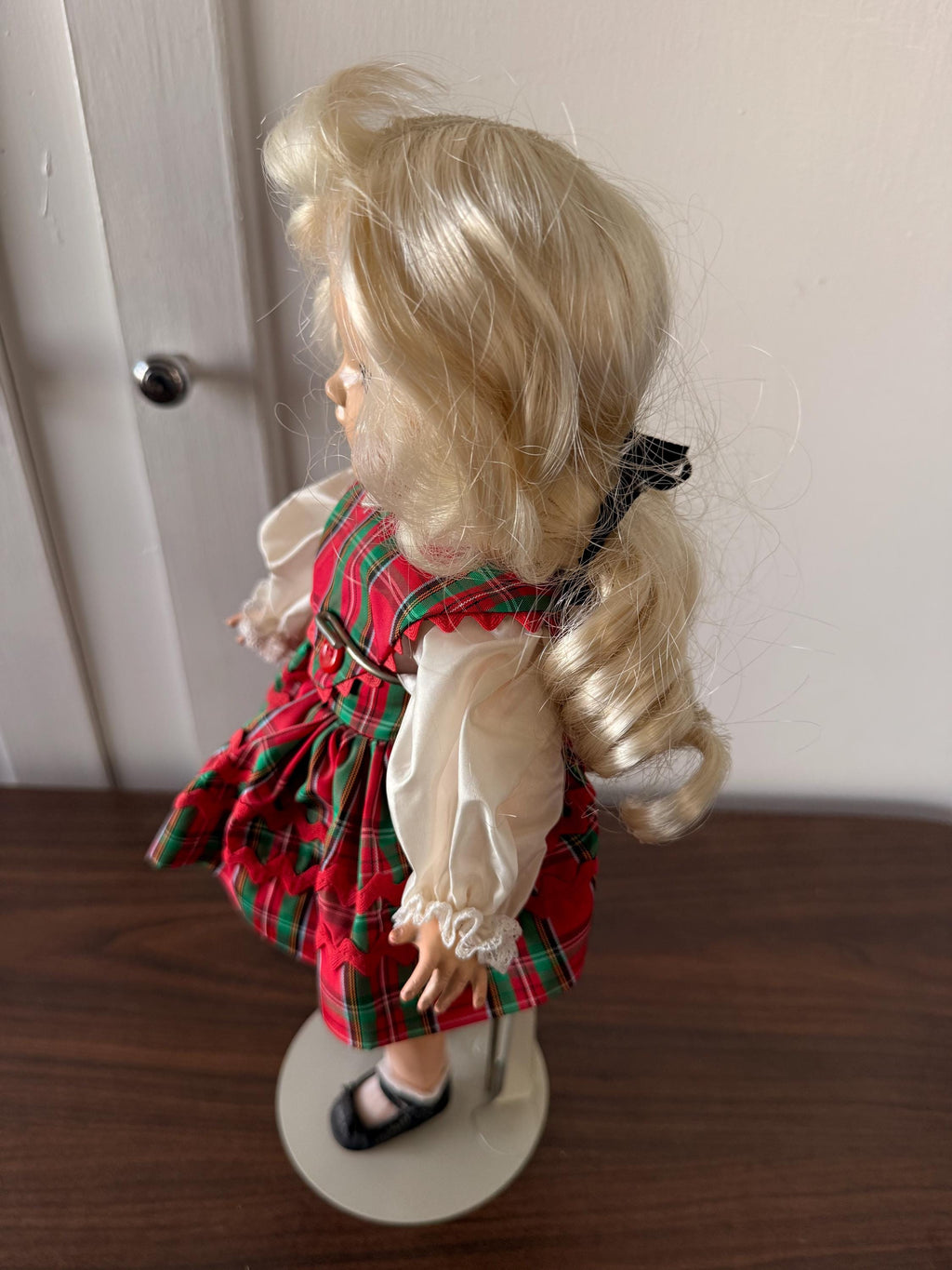 Estate Find Beautiful Vintage Ideal Toni P-90 14" Blonde Christmas Dress