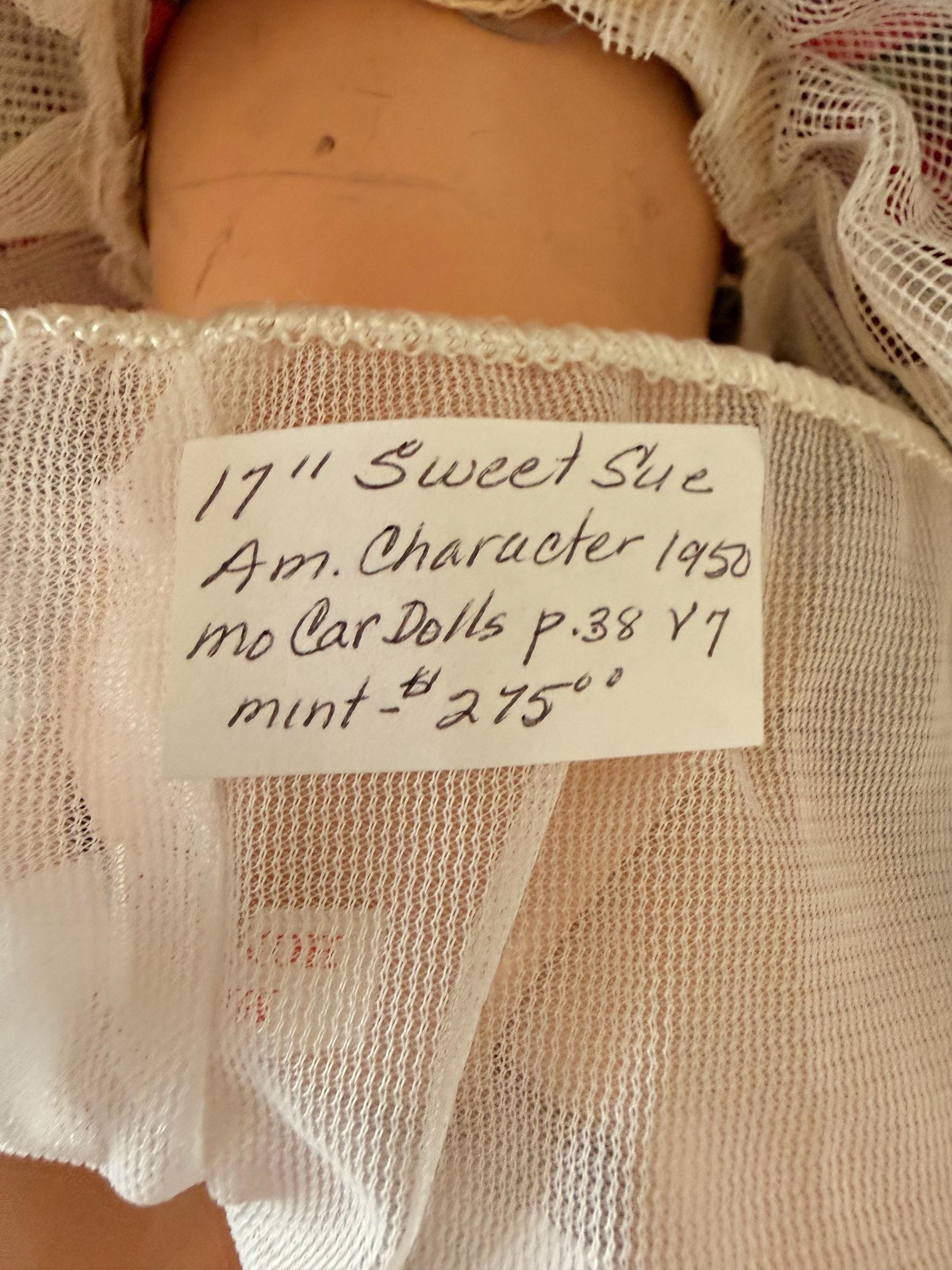 Estate Find Beautiful Vintage American Character Sweet Sue 17" Blonde Vintage Dress