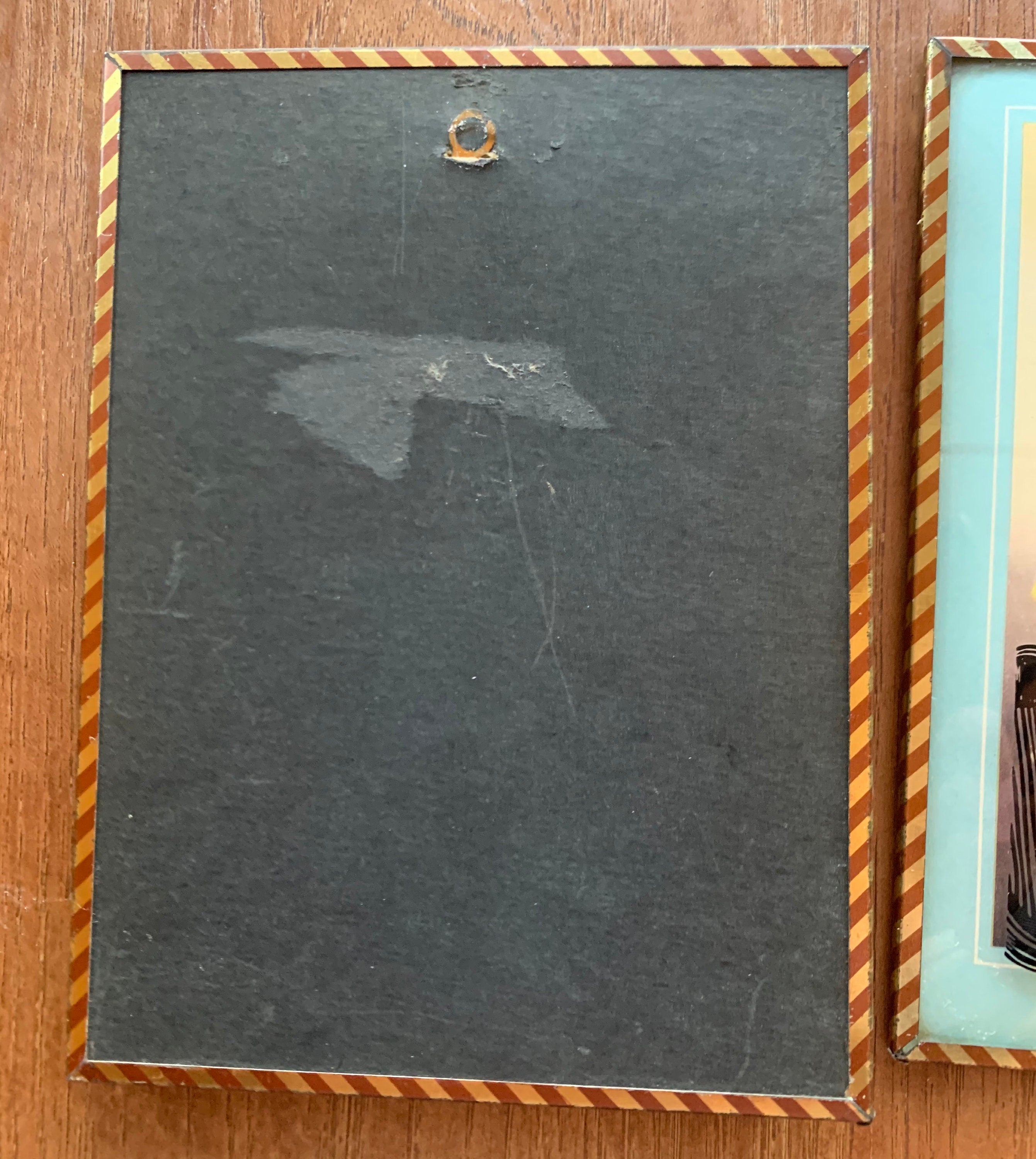 3 Beautiful Vintage Victorian Lovers Silhouette Pictures with Convex Glass
