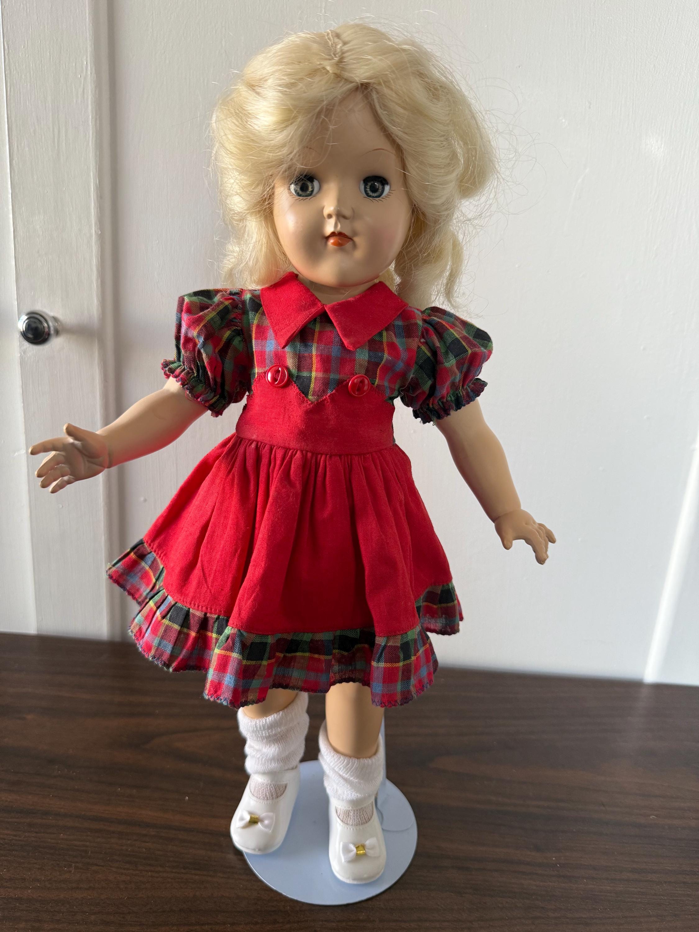 Estate Find Beautiful Vintage Ideal Toni P-91 15" Blonde Original Dress
