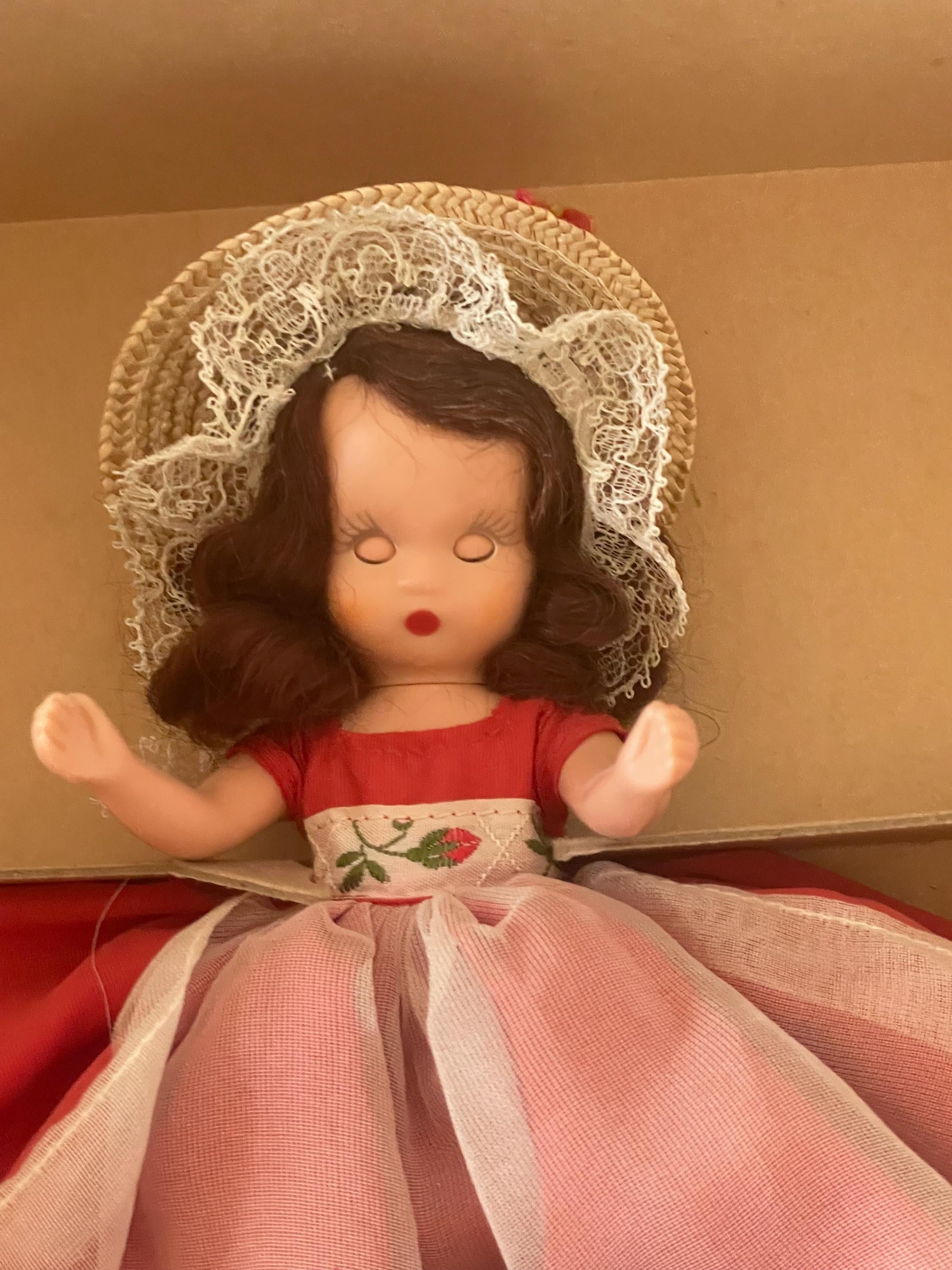 Nancy Ann Dolls of the Day Series "Saturdays Child" Must work for a Living 185 Doll in Box