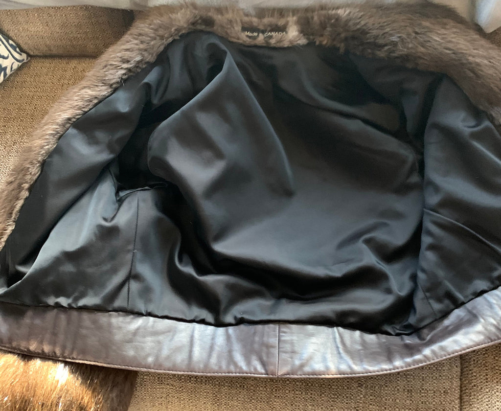 Stunning Vintage  Unique Custom Beaver Fur Jacket Coat