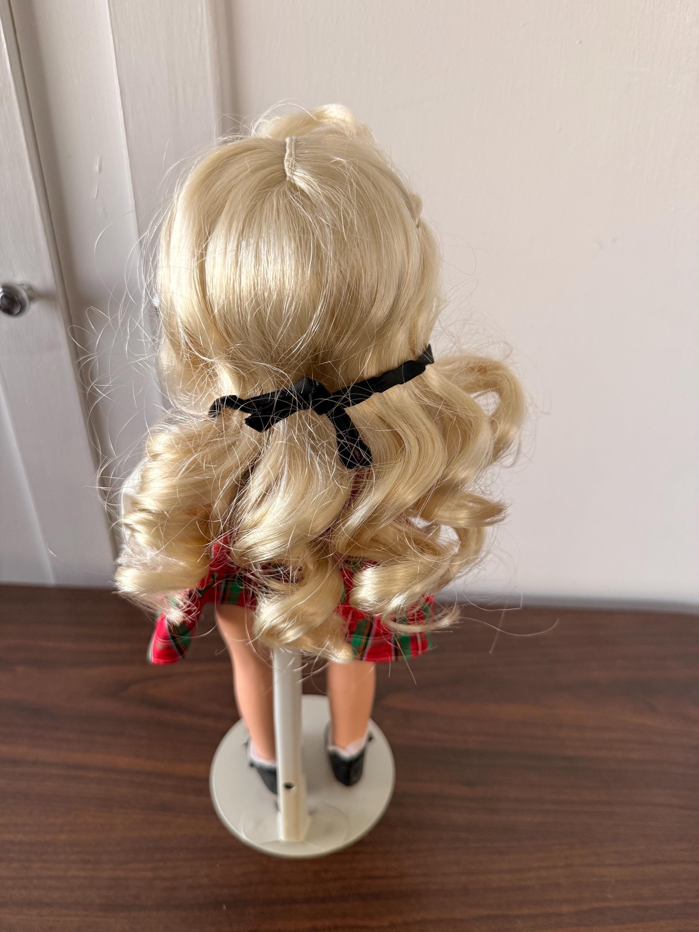 Estate Find Beautiful Vintage Ideal Toni P-90 14" Blonde Christmas Dress
