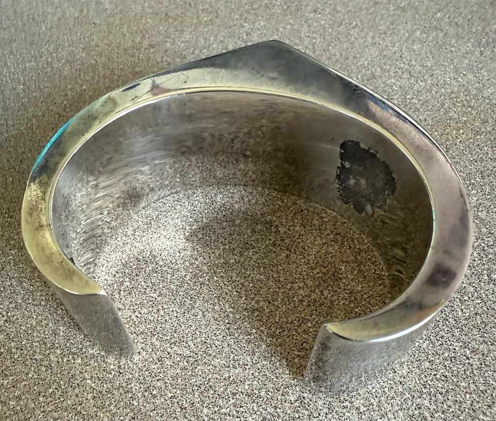 Beautiful Modernist Mid Century Sterling Silver 925 Cuff Bracelet Made in Italy M