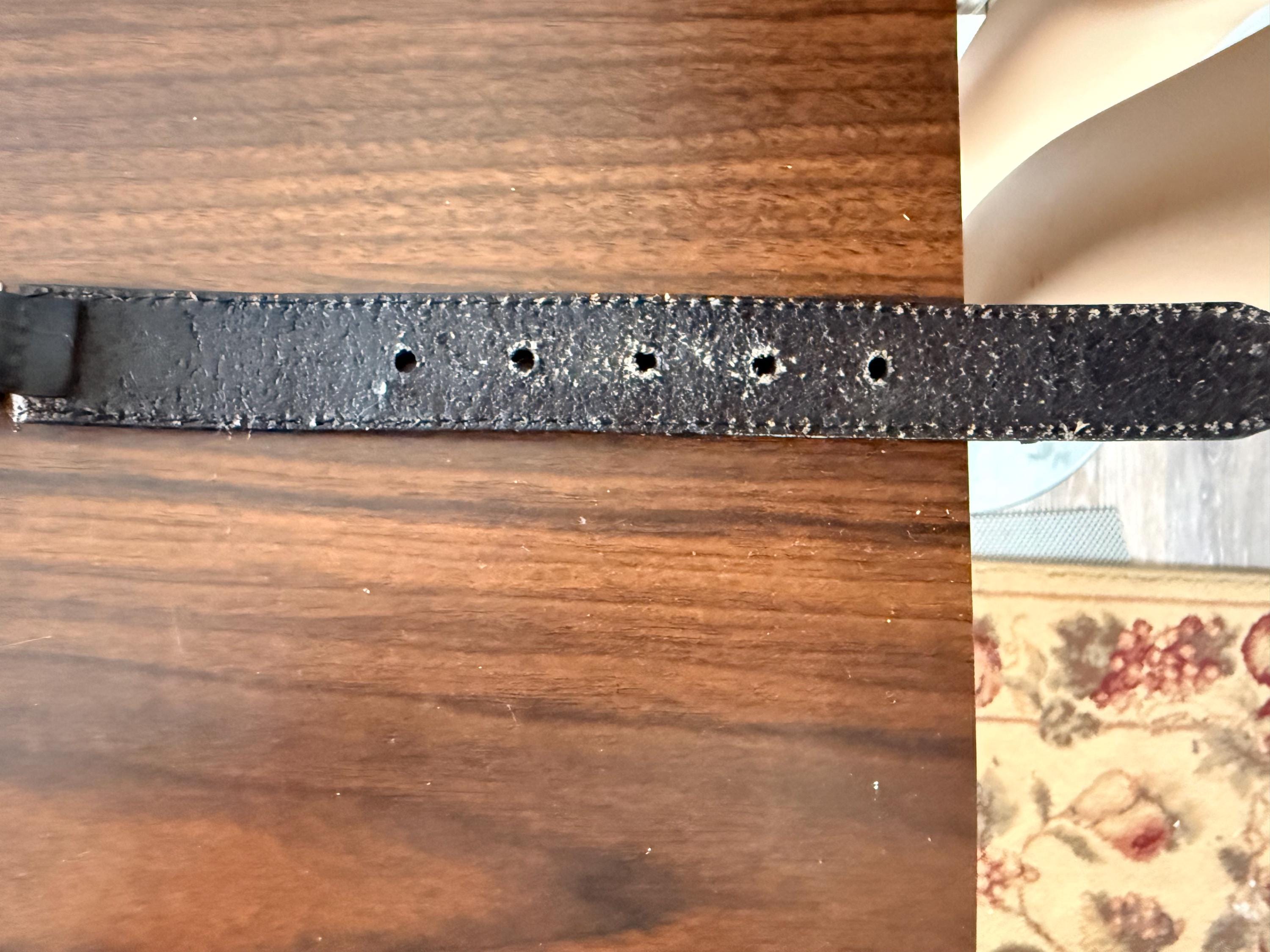 Beautiful Vintage Brighton Alligator Leather Silver Metal Embellished Size Small
