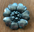 Vintage Custom Artist Signed Sterling By Legro Silver Flower Pin