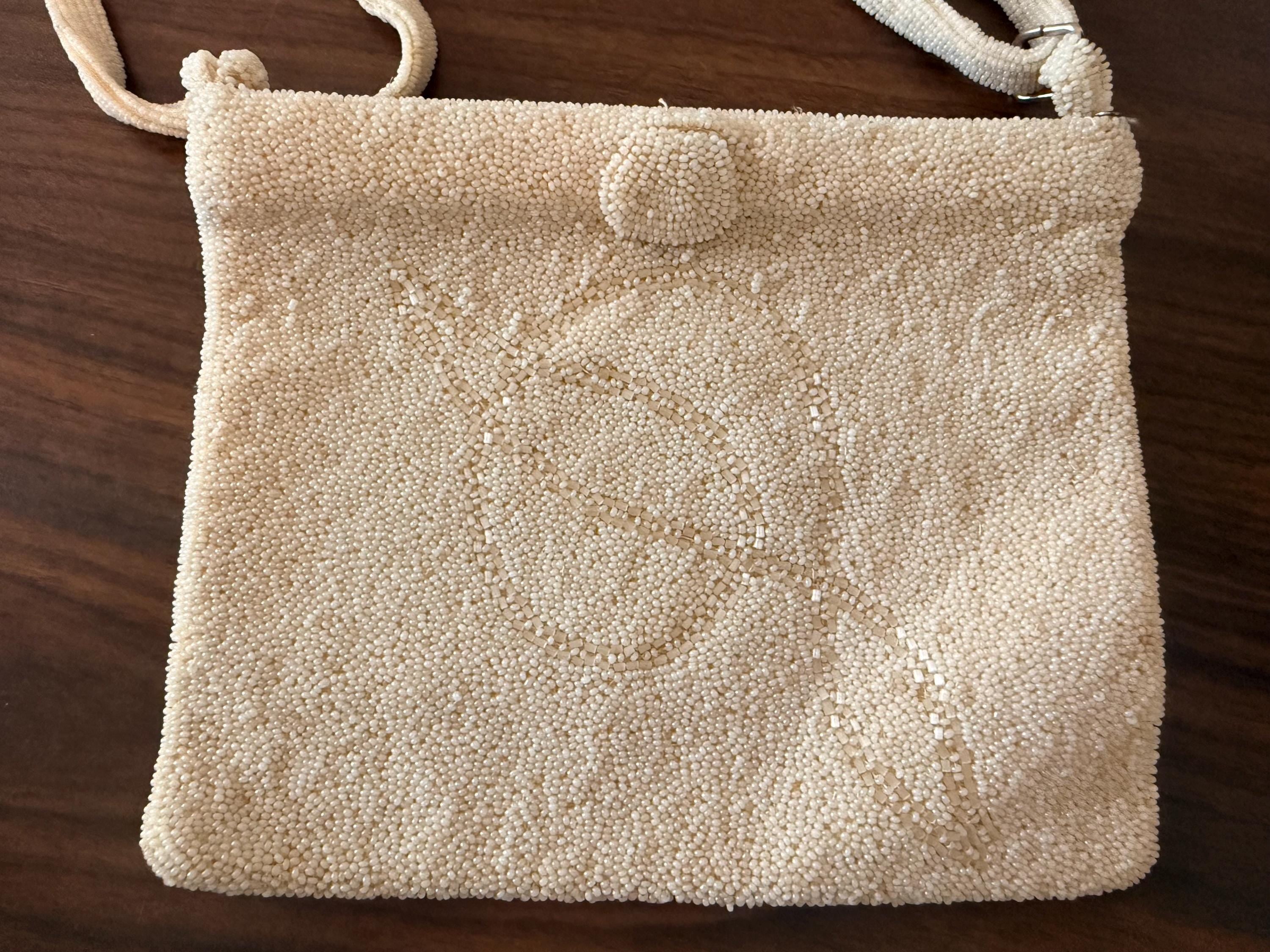 Stunning Vintage Heavy Beaded Purse Evening Bag by Walborg