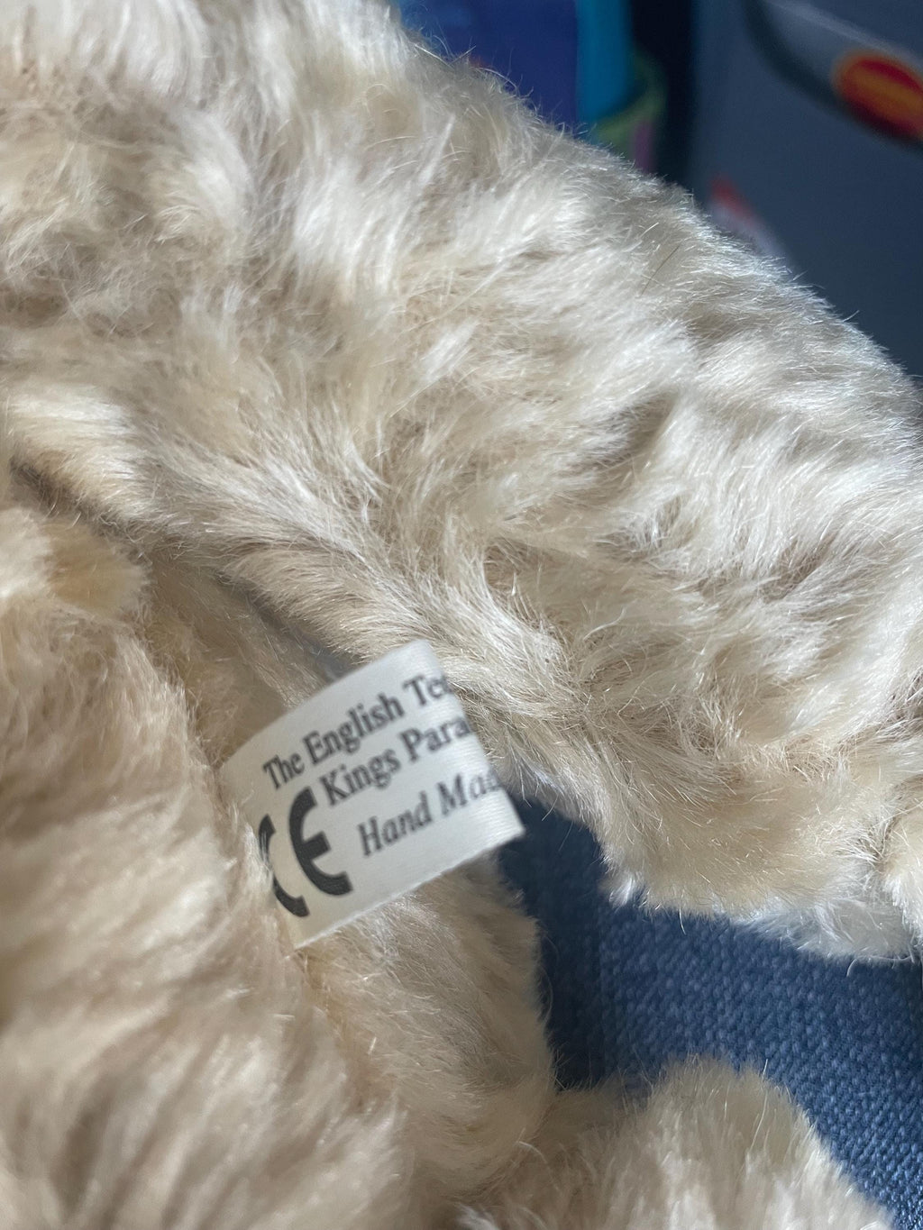 Vintage Blonde Mohair Teddy Bear Handmade in England The English Teddy Bear Company