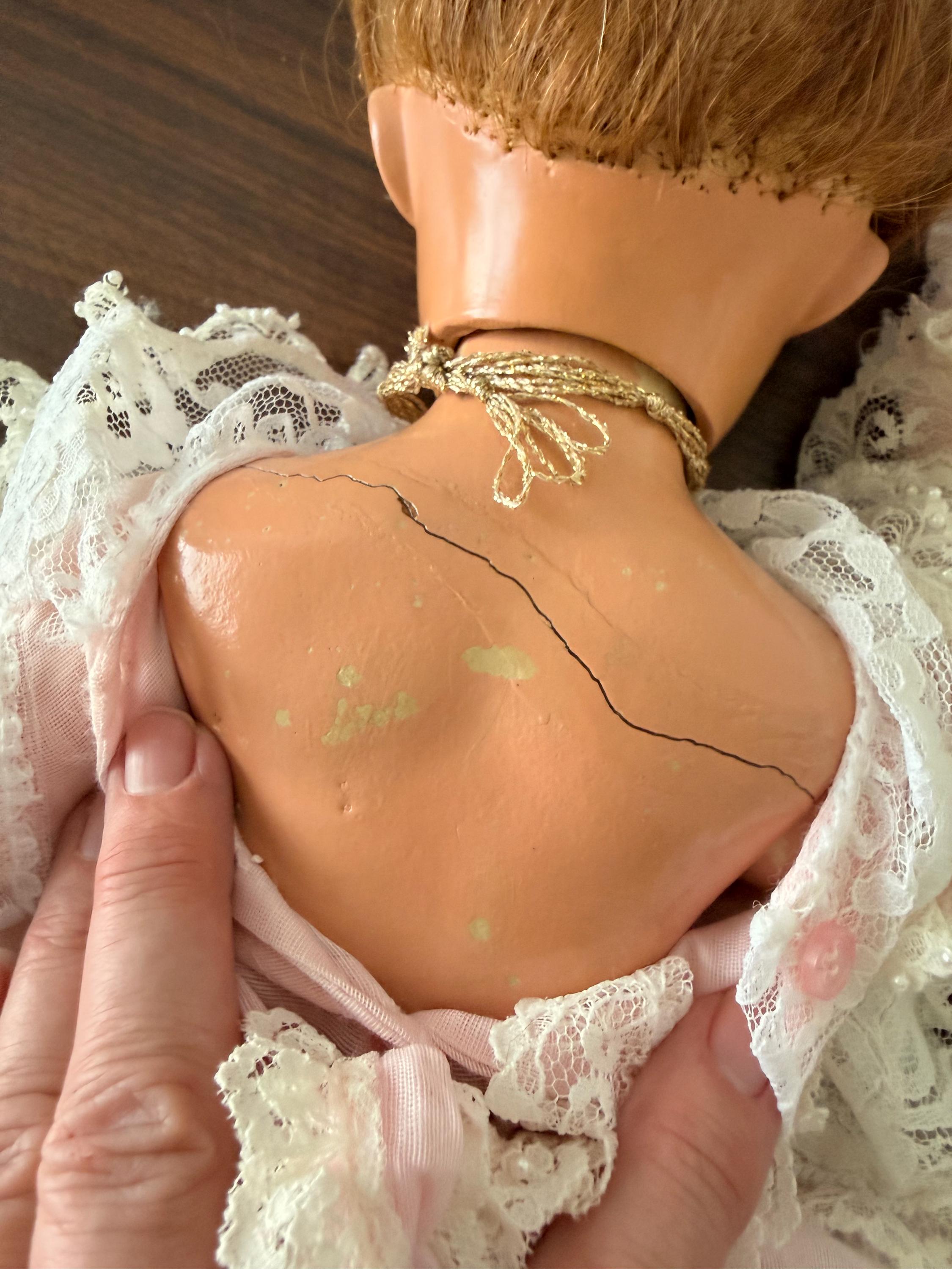 Estate Find Rare 1940's Composition Doll Monica Of Hollywood 20" Hand Painted Face