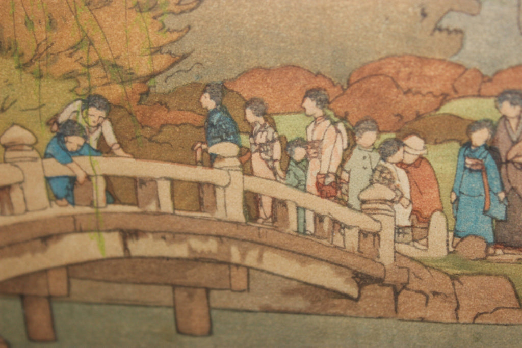 Rare Find Yoshida, Hiroshi (1876-1950) Maruyama Park in Kyoto Picture Japanese Artwork
