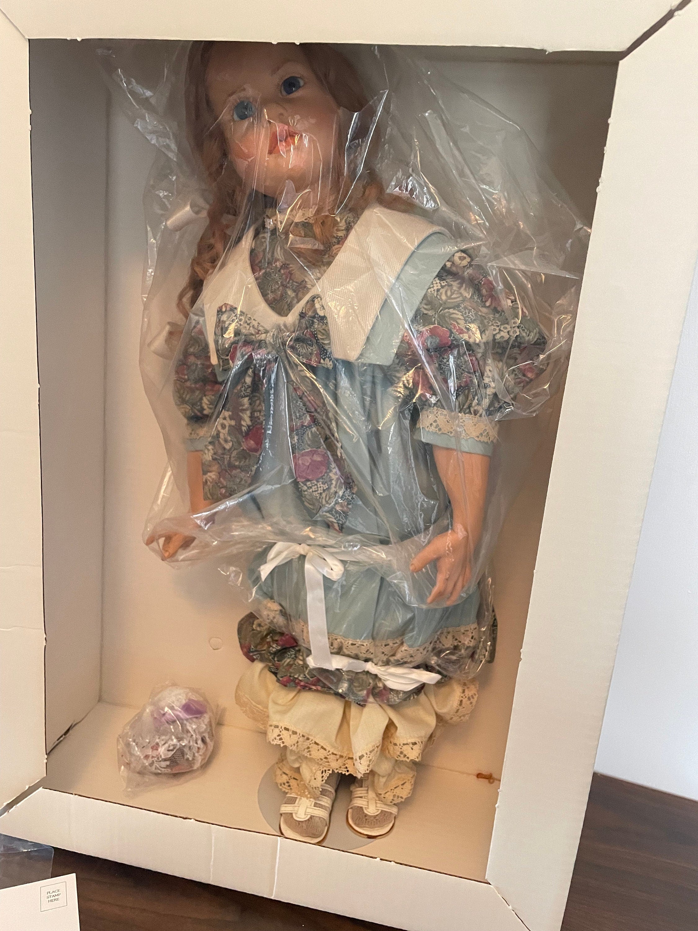Rare Hildegard Gunzel Limited Edition Vinyl Doll Meredith With Glass Eyes and Hand Painted Features