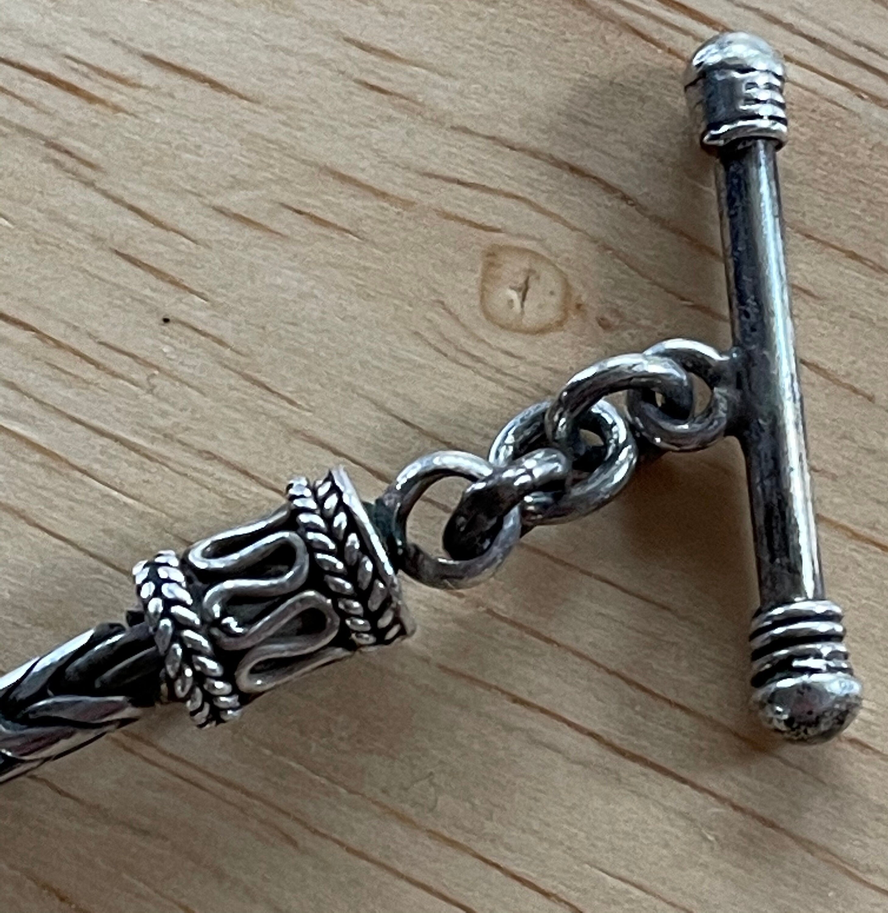 Beautiful Unique Heavy Sterling Silver Chain Necklace