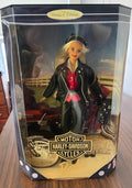 Vintage 1997 Limited Edition "Harley Davidson" Barbie Doll Mint in the original box Leather Riding Jacket and backpack