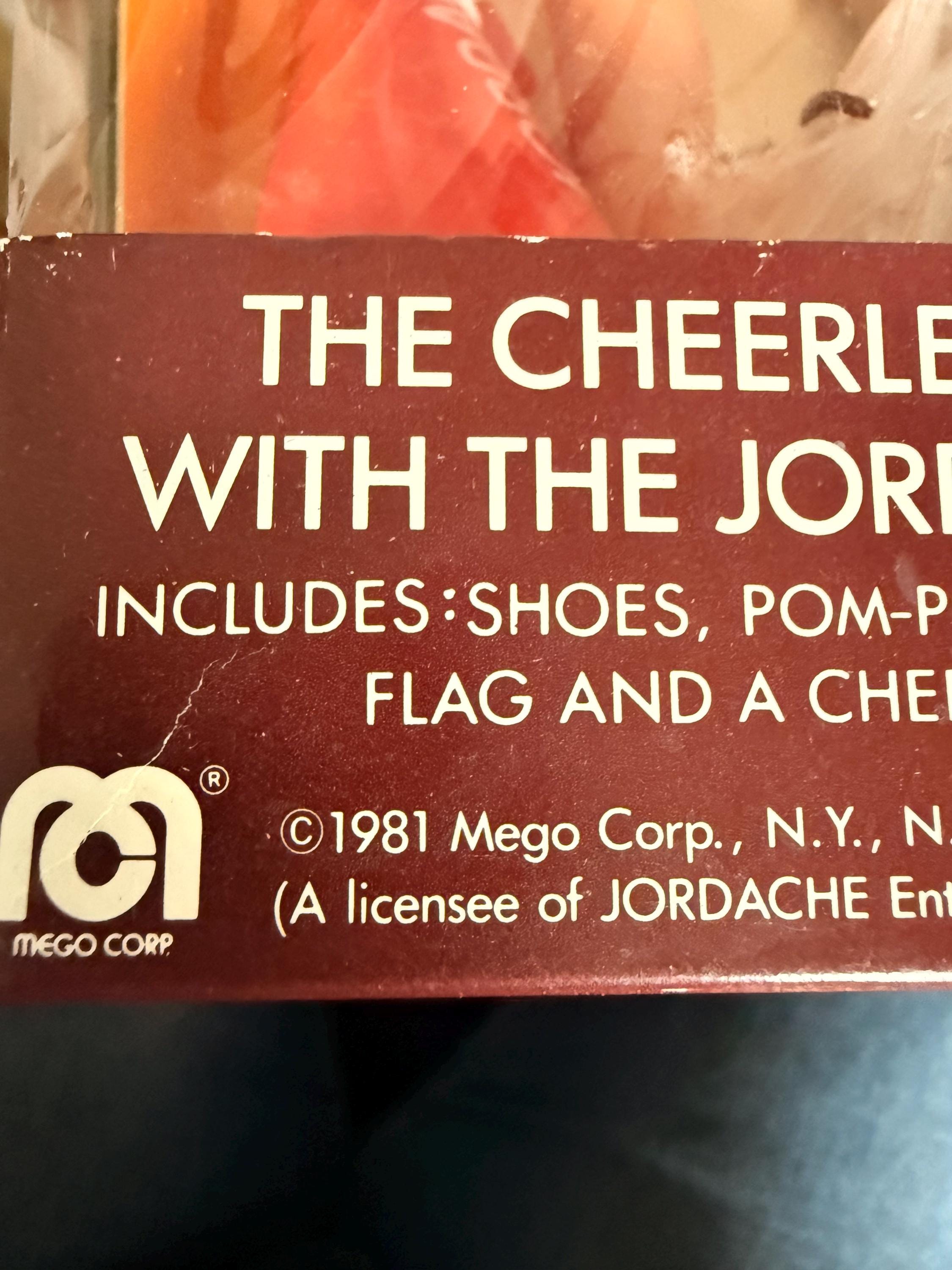 Vintage 1981 Collector Jordache Cheerleader Doll with Pom-Pom Action