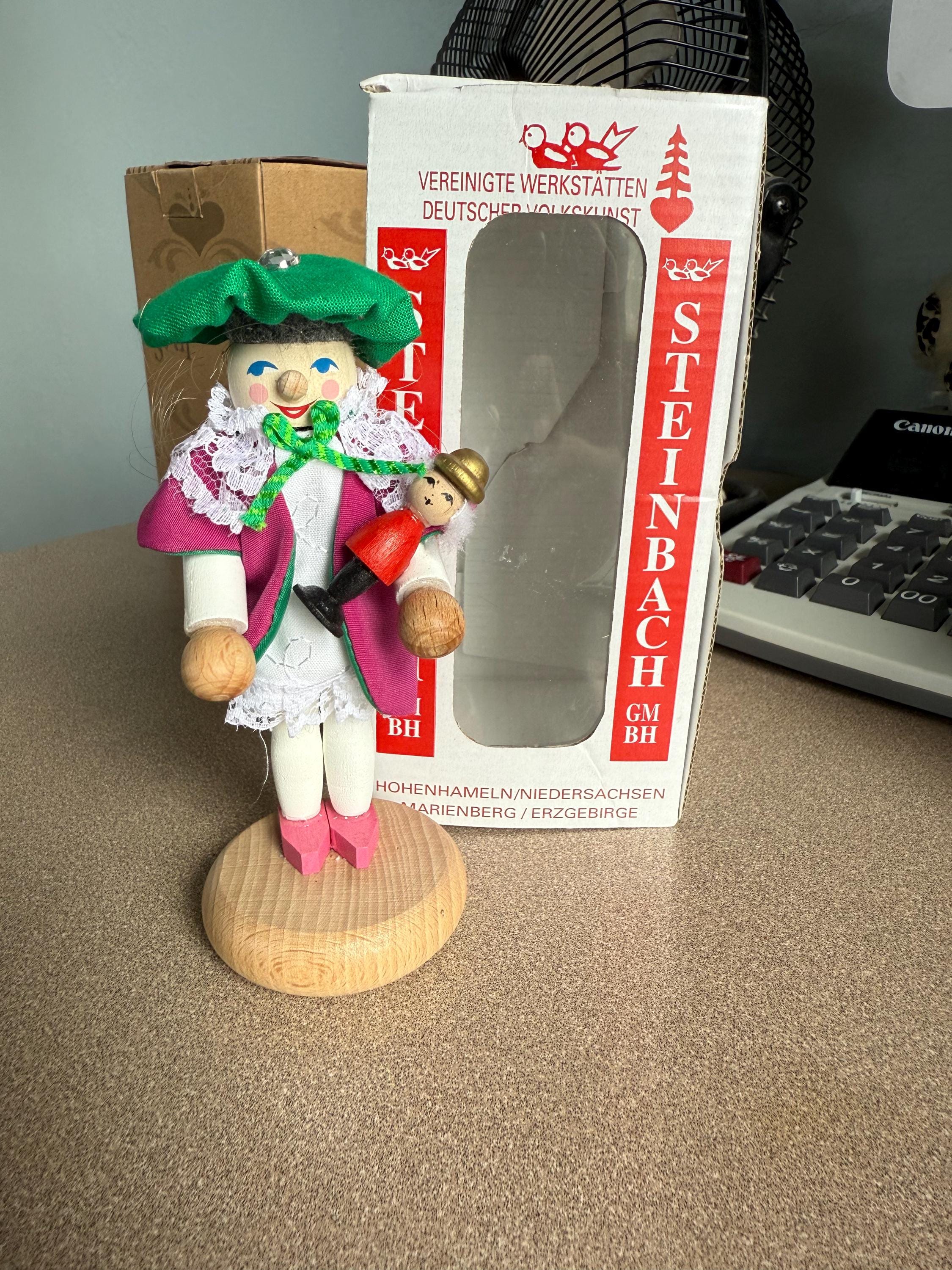 RARE Vintage 5 inch Steinbach Miniature Nutcracker Ornament Made in Germany MIB