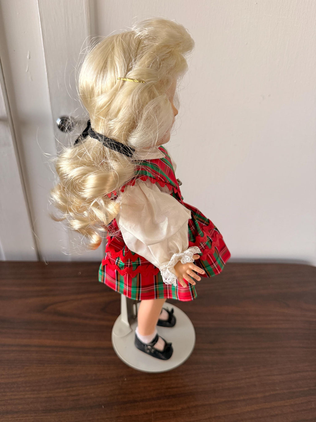 Estate Find Beautiful Vintage Ideal Toni P-90 14" Blonde Christmas Dress