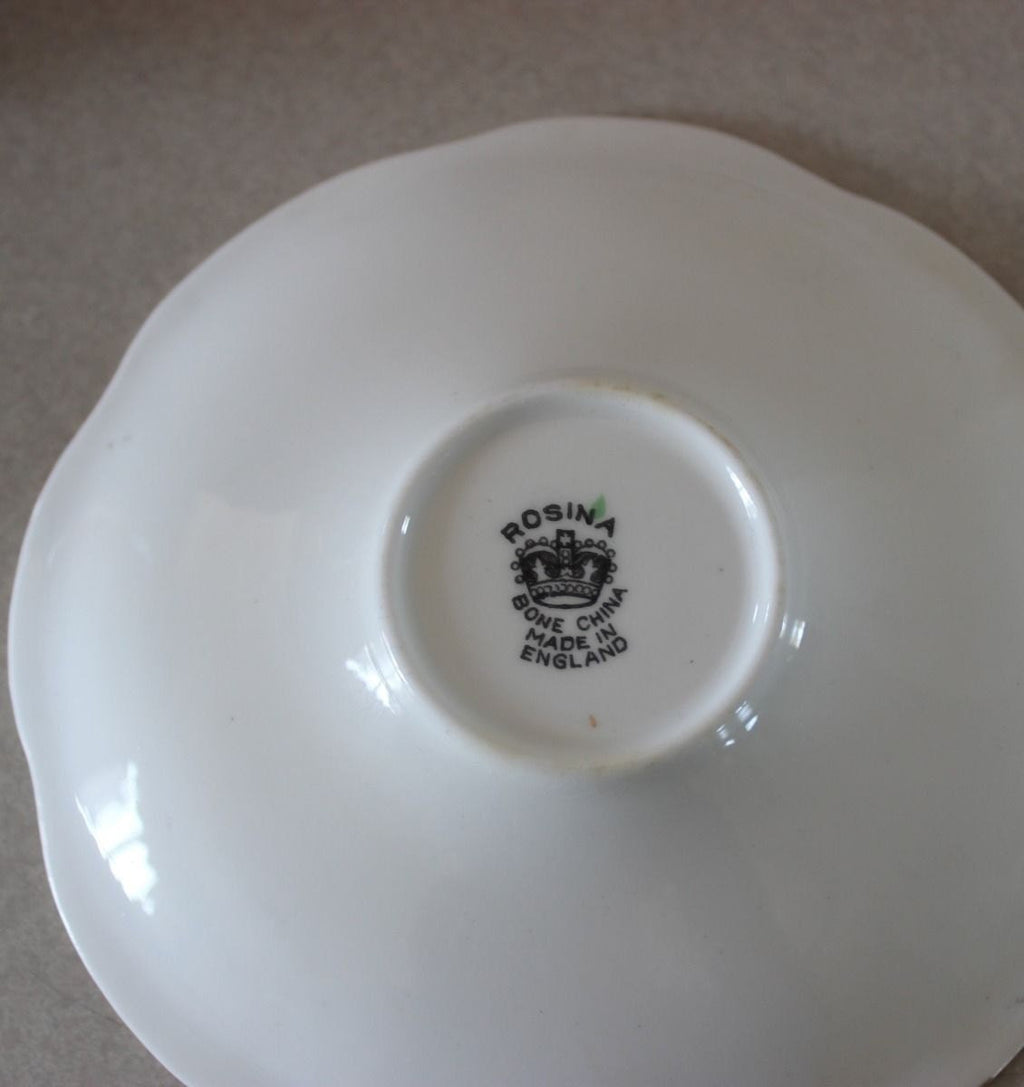 Unique Rosina Tea Cup and Saucer Floral Pattern with Poppies