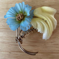 Beautiful Floral Brooch Pin Made in Austria