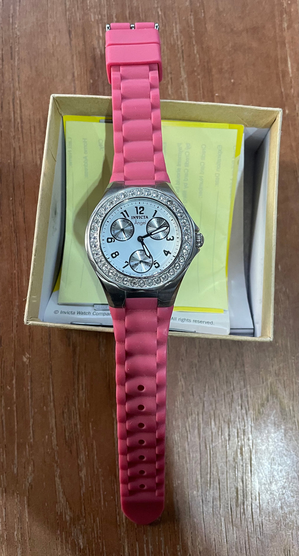 Vintage Ladies Invicta Angel Watch with Crystals