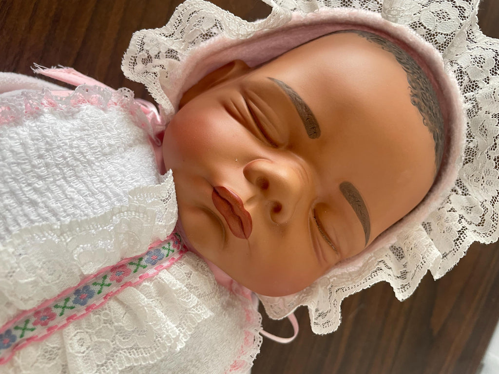 Vintage Ashton Drake Galleries Black Baby Doll Limited Edition Made By Joyce Wolf Hard to Find