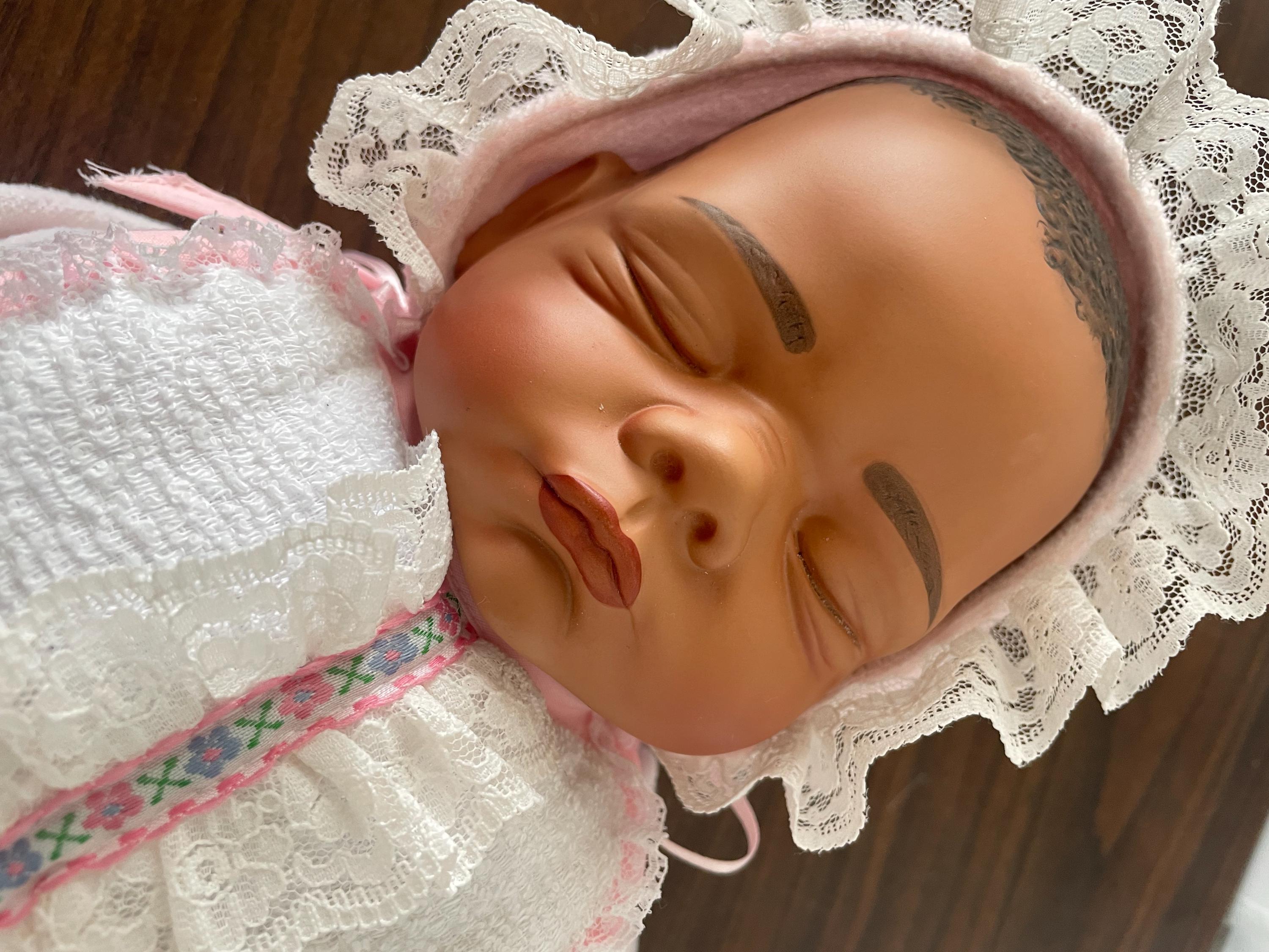 Vintage Ashton Drake Galleries Black Baby Doll Limited Edition Made By Joyce Wolf Hard to Find