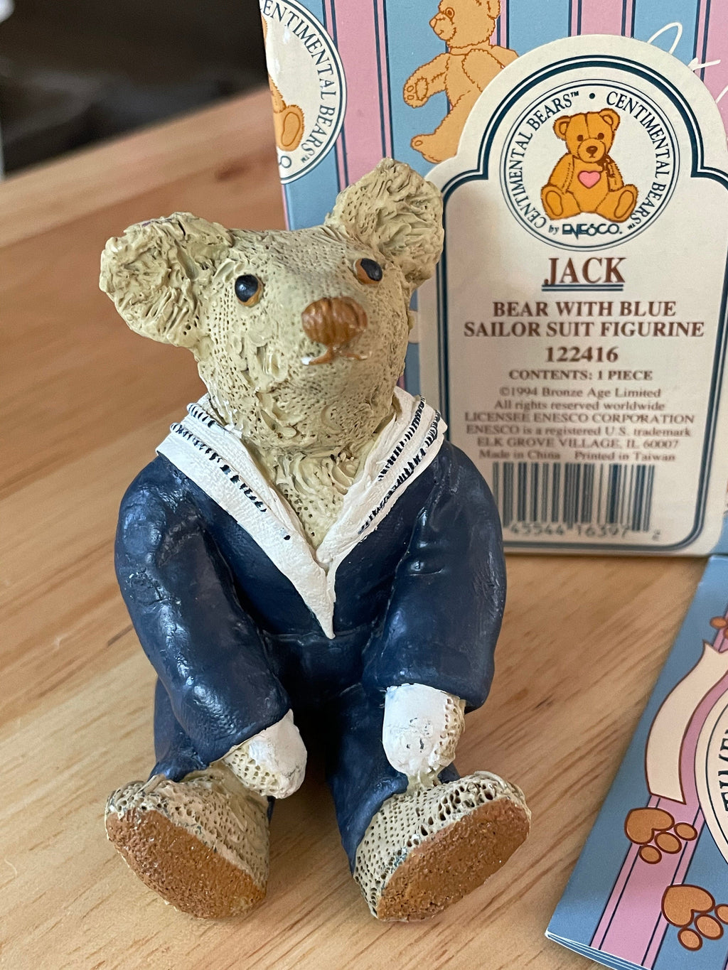 Enesco Centimental Jack Bear with Blue Sailor Suit  Figurine #122416