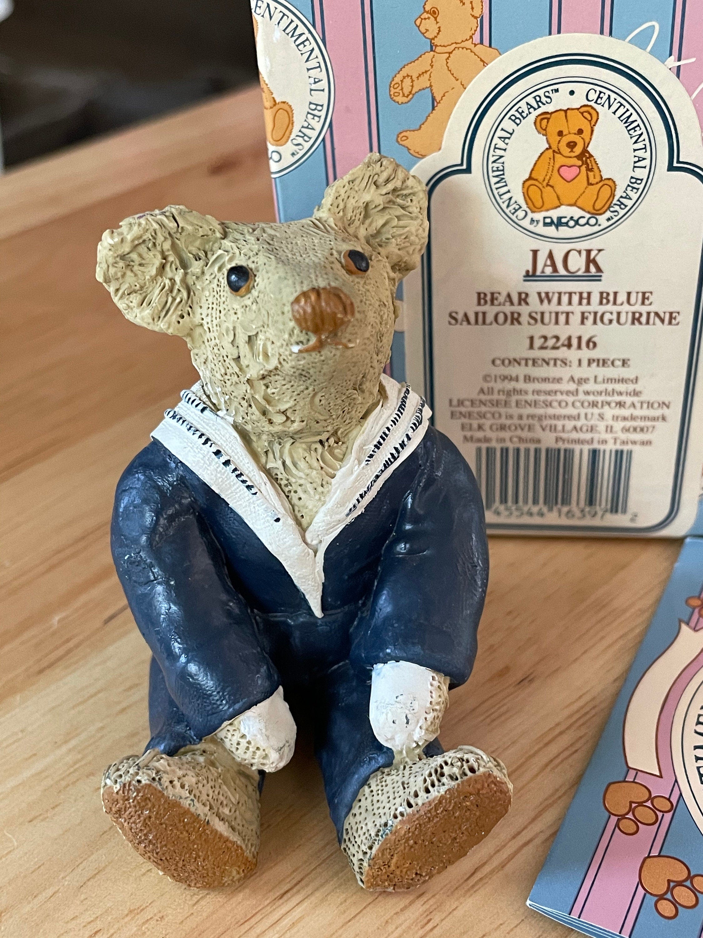 Enesco Centimental Jack Bear with Blue Sailor Suit  Figurine #122416