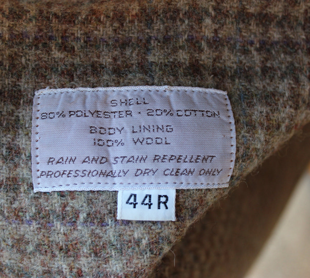 Men's Vintage Christian Dior Monsieur Rain Repellent Khaki Trench Coat Wool  liner 44R