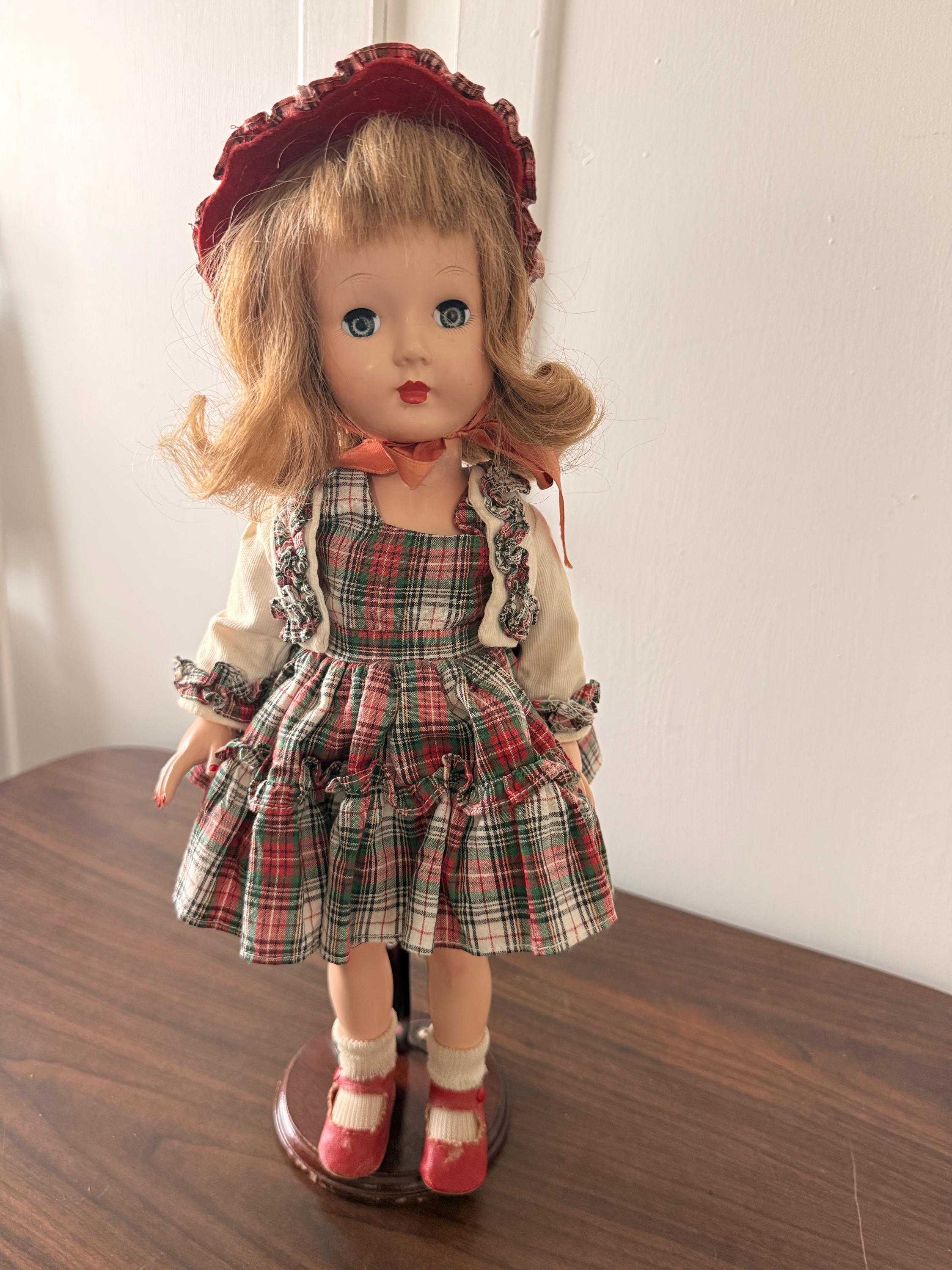 Estate Find Beautiful Vintage Effanbee Honey 15" Blonde Original Dress