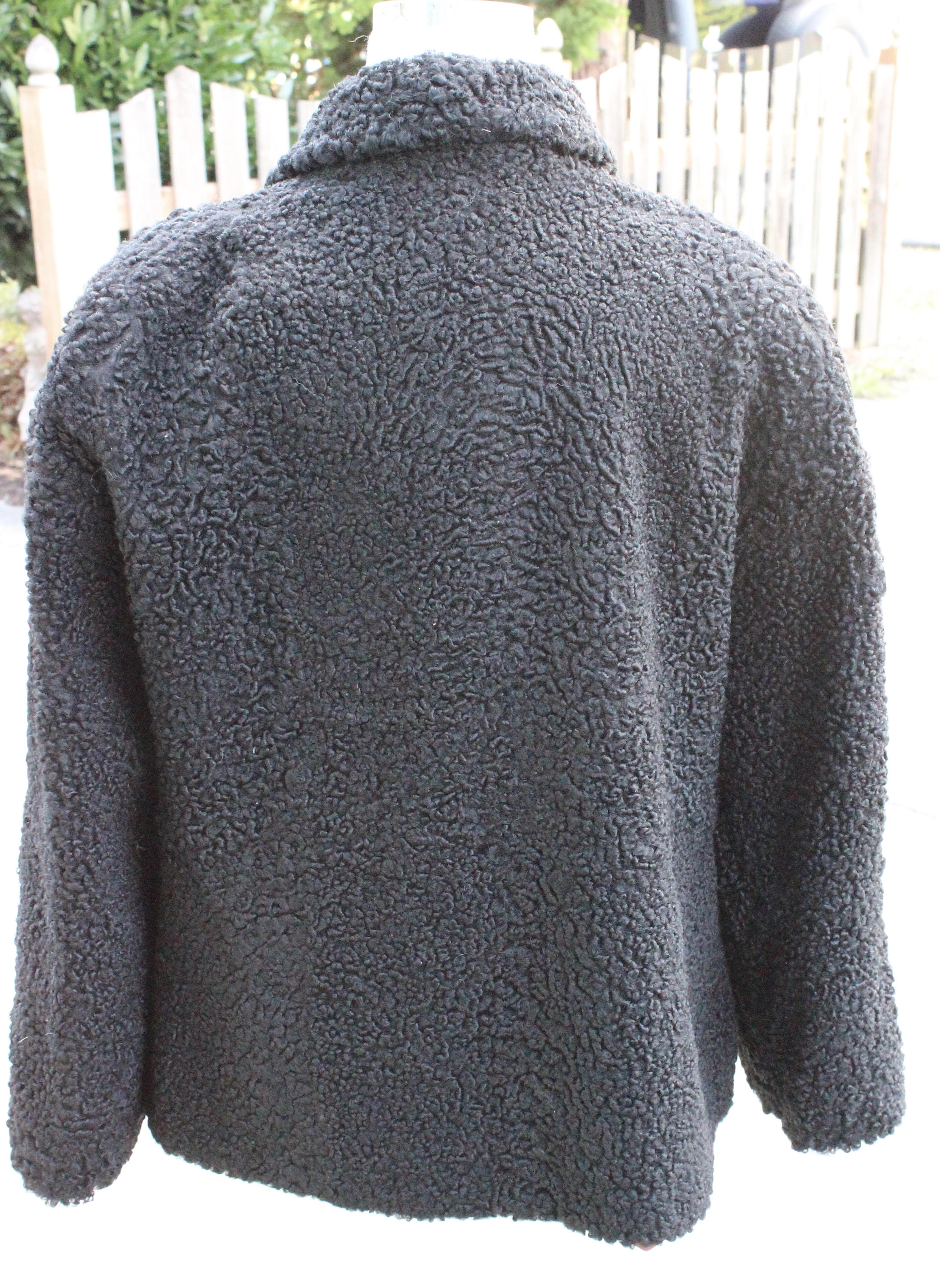 Beautiful Anna Farrell Black Persian Lamb Bolero Jacket Size Large