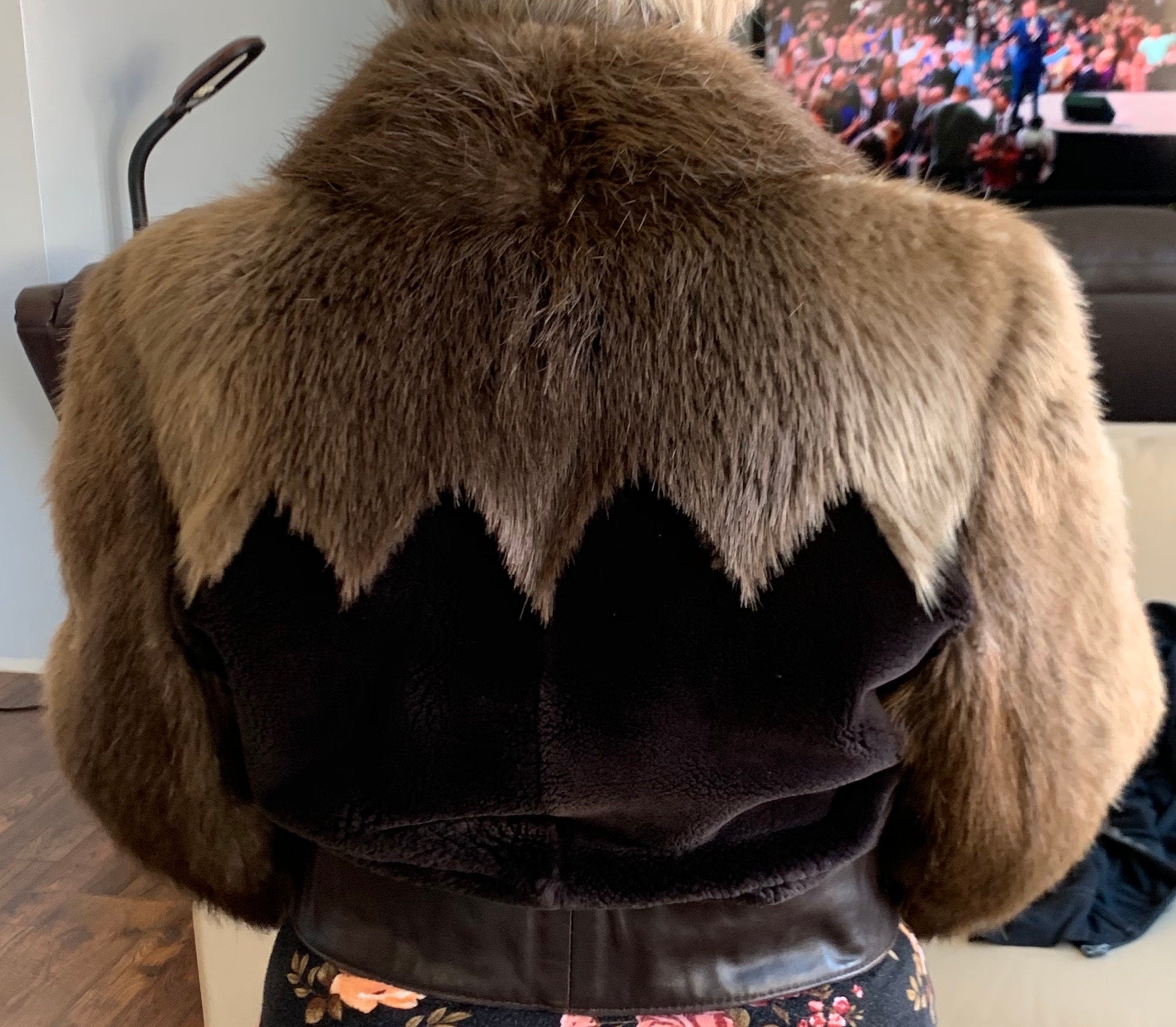 Stunning Vintage  Unique Custom Beaver Fur Jacket Coat