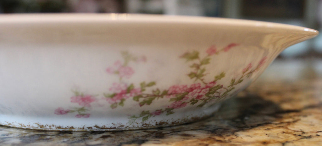 Antique Haviland Limoges Double Handle Serving Bowl